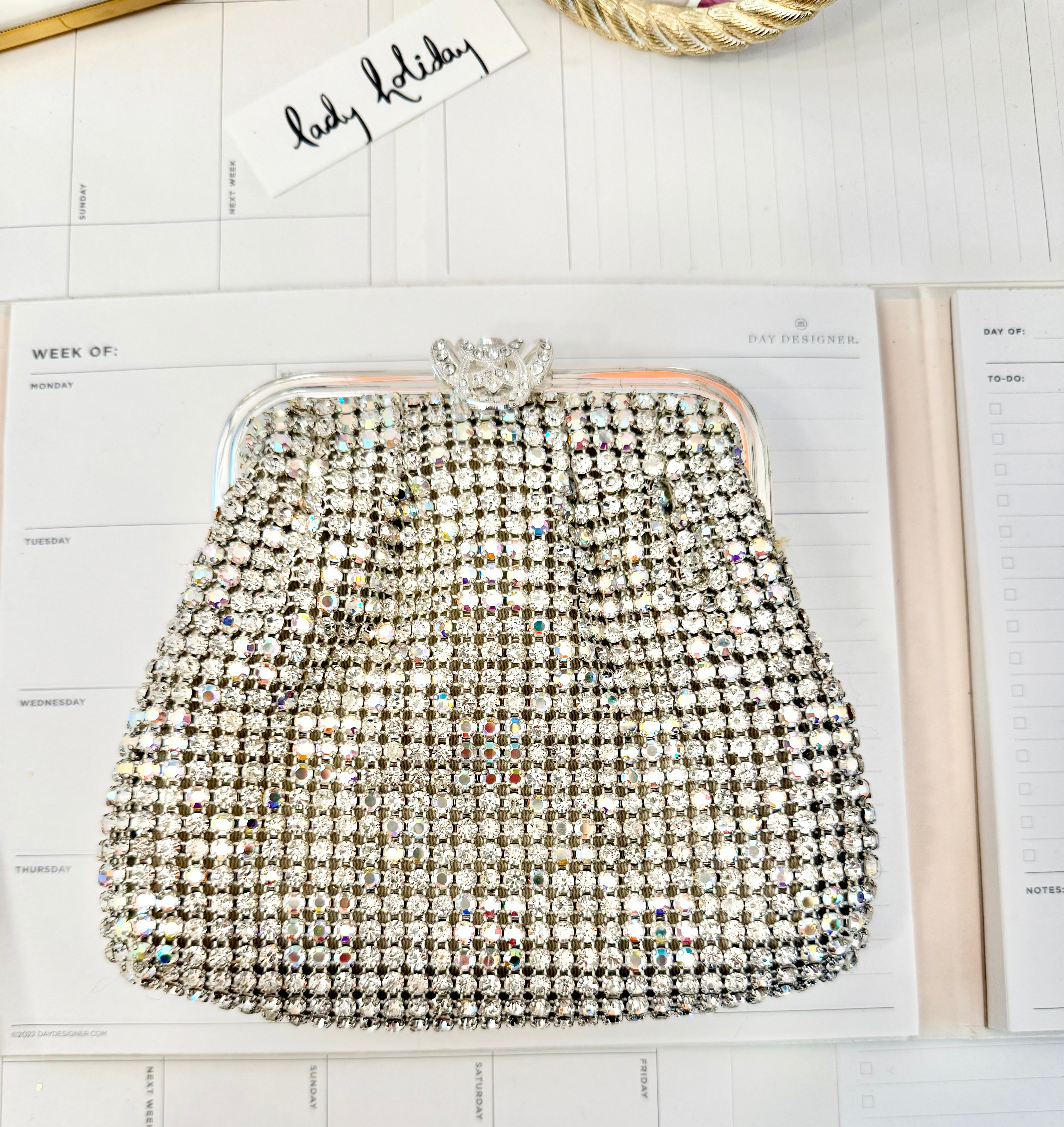 The most divine dressy evening bag that shimmers like diamonds...