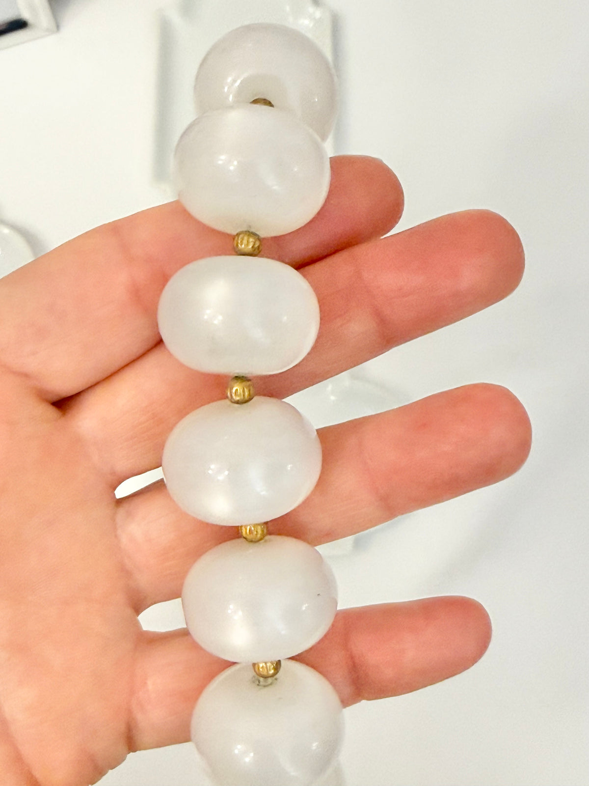 That social butterfly and her love of moon glow classy beads... perfection