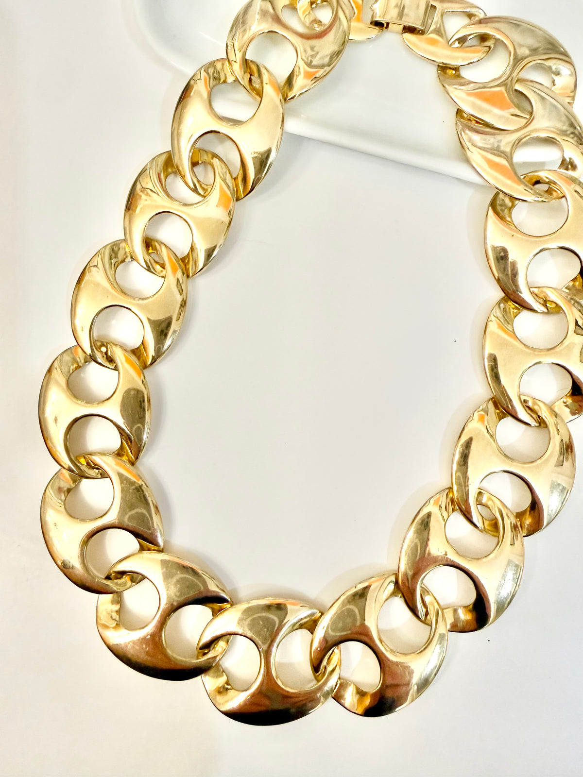 That social butterfly and her love of the classic mariner chain necklace....timeless