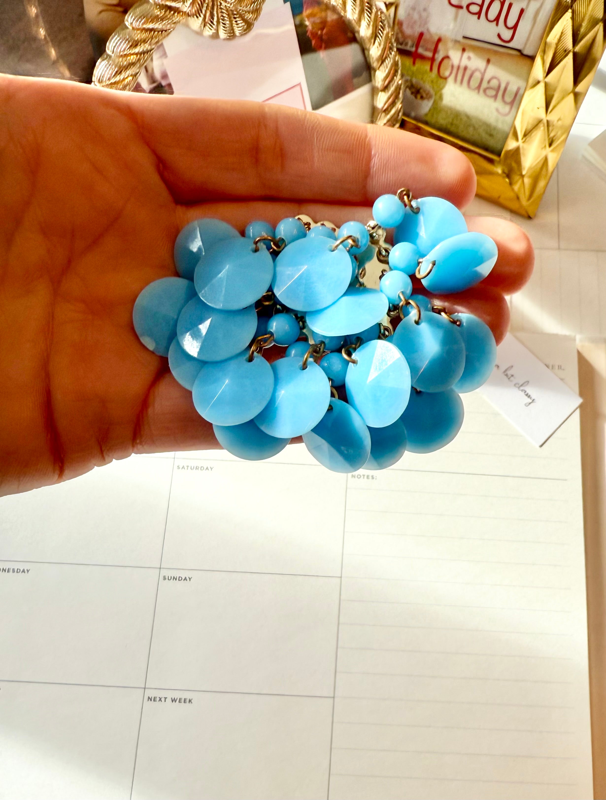 1960's sweet and colorful cha cha brooch.... so darling!