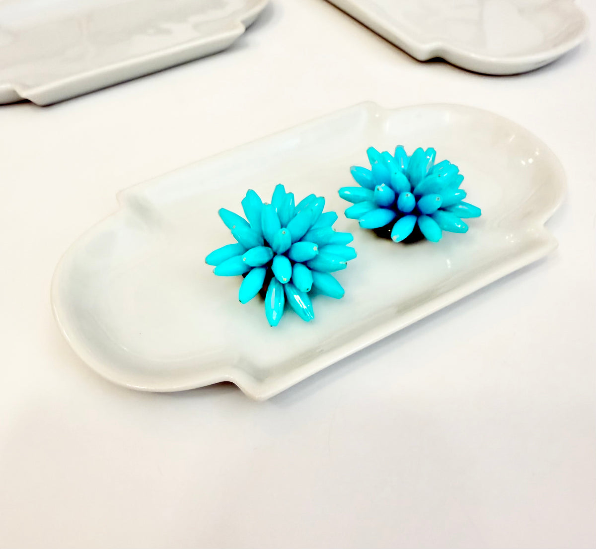 The most fabulous italian sputnik turquoise earrings.... so sassy!
