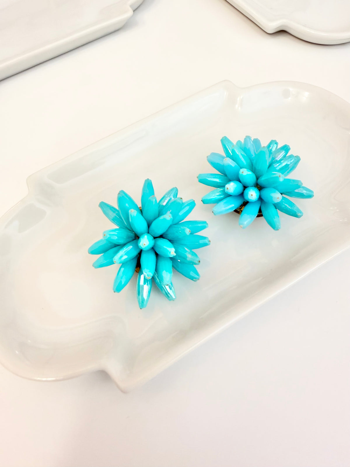 The most fabulous italian sputnik turquoise earrings.... so sassy!