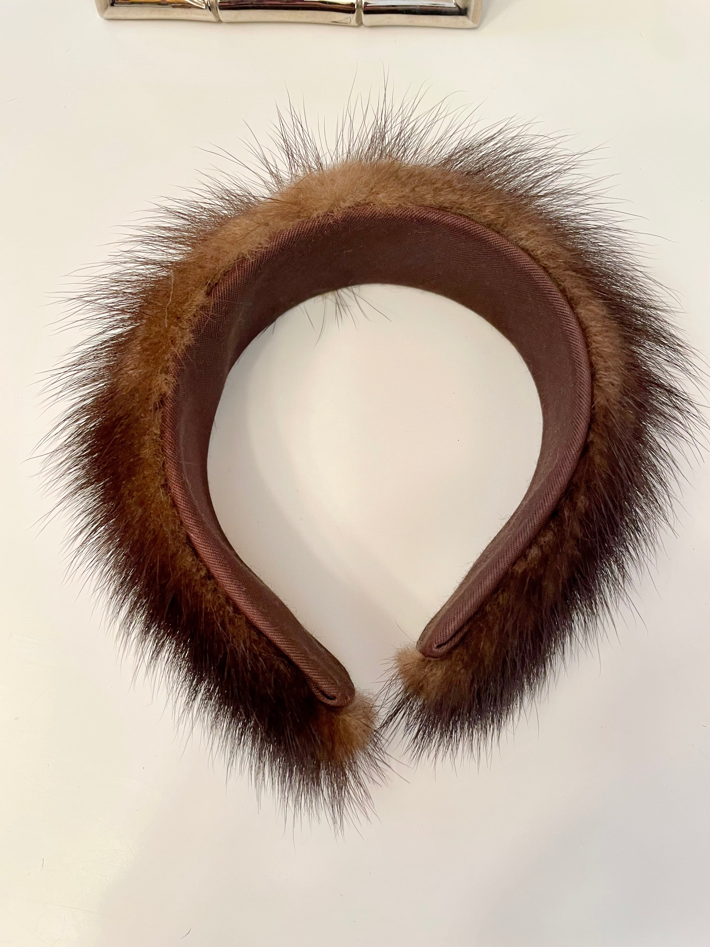 1960's classy Mocha Mink headband... so preppy
