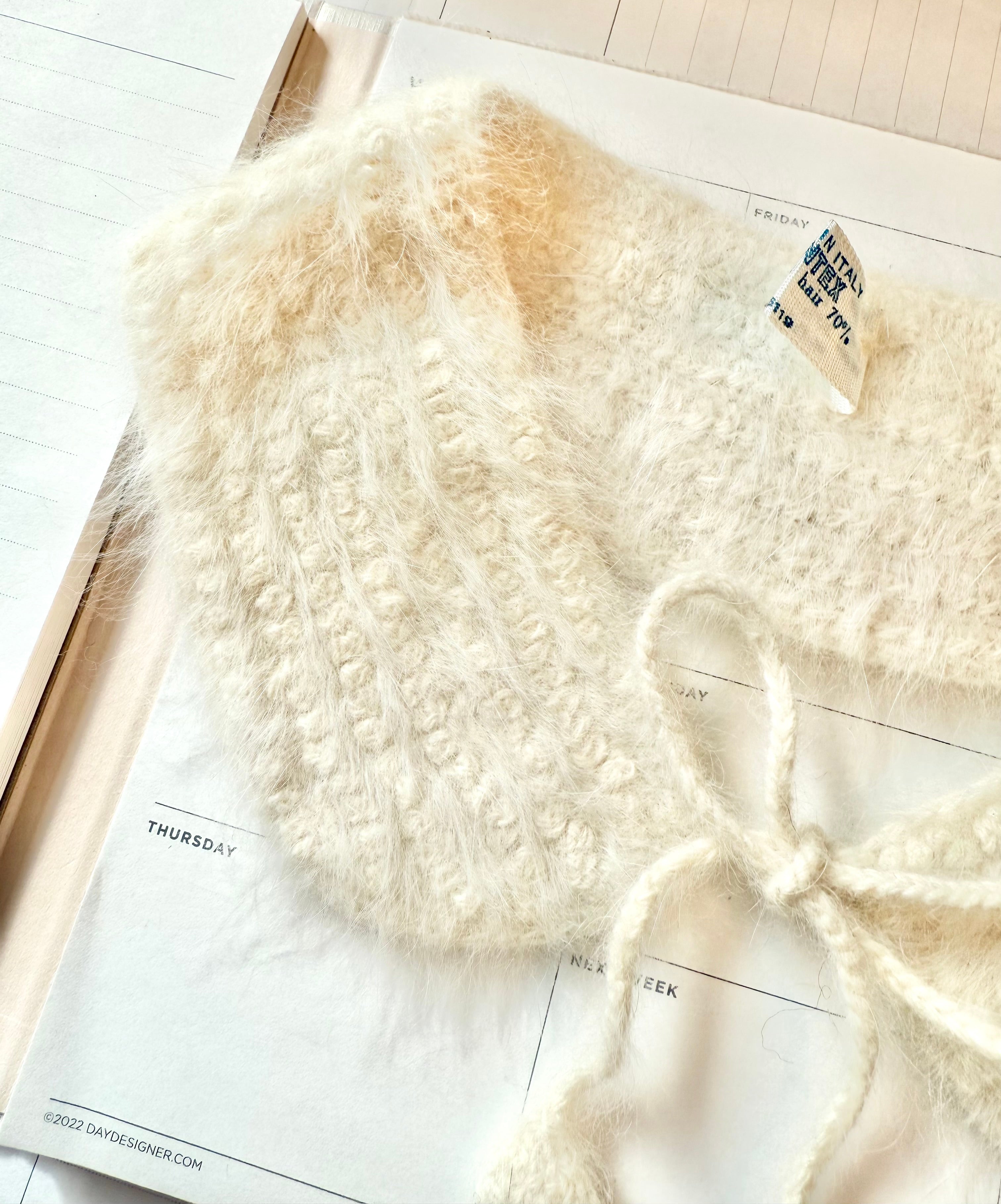 The softest Italian Angora feminine collar..... so pretty