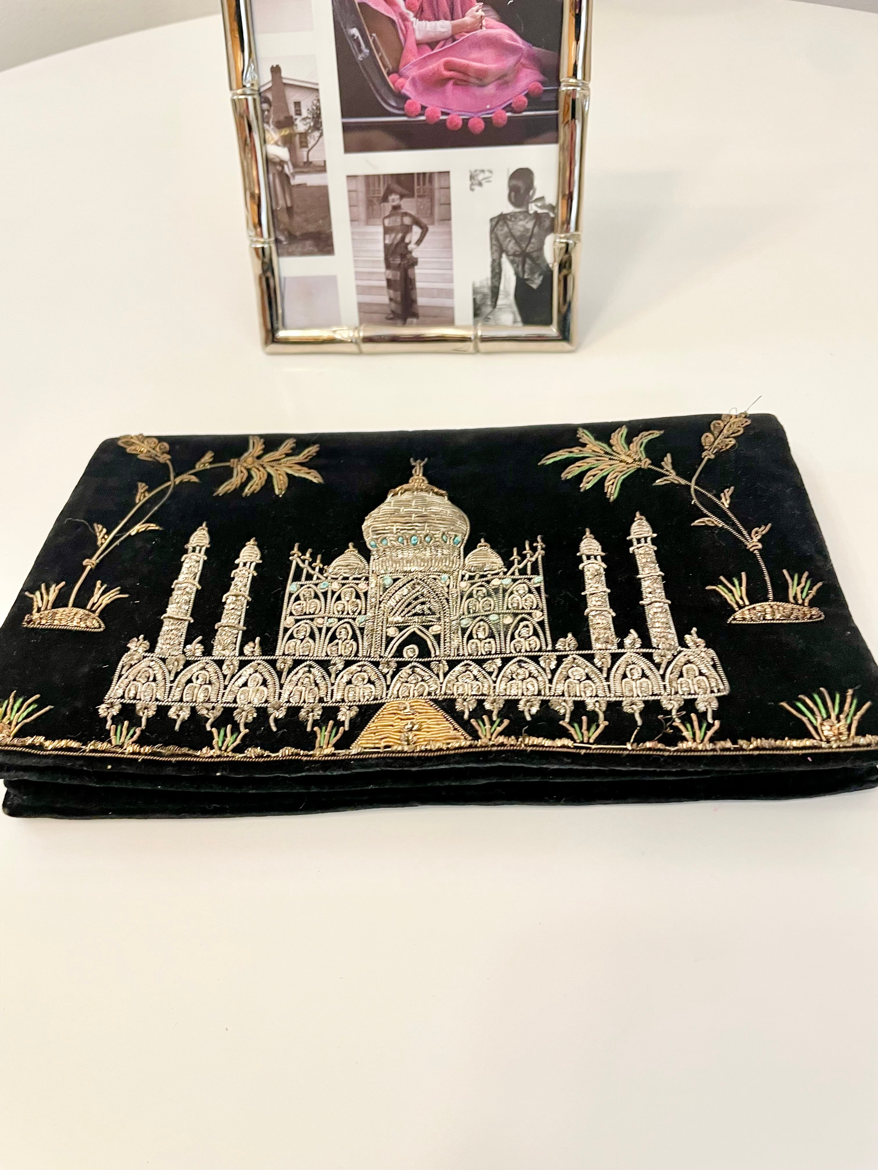 1960's Vintage Made In India delightful velvet clutch bags... so lovely