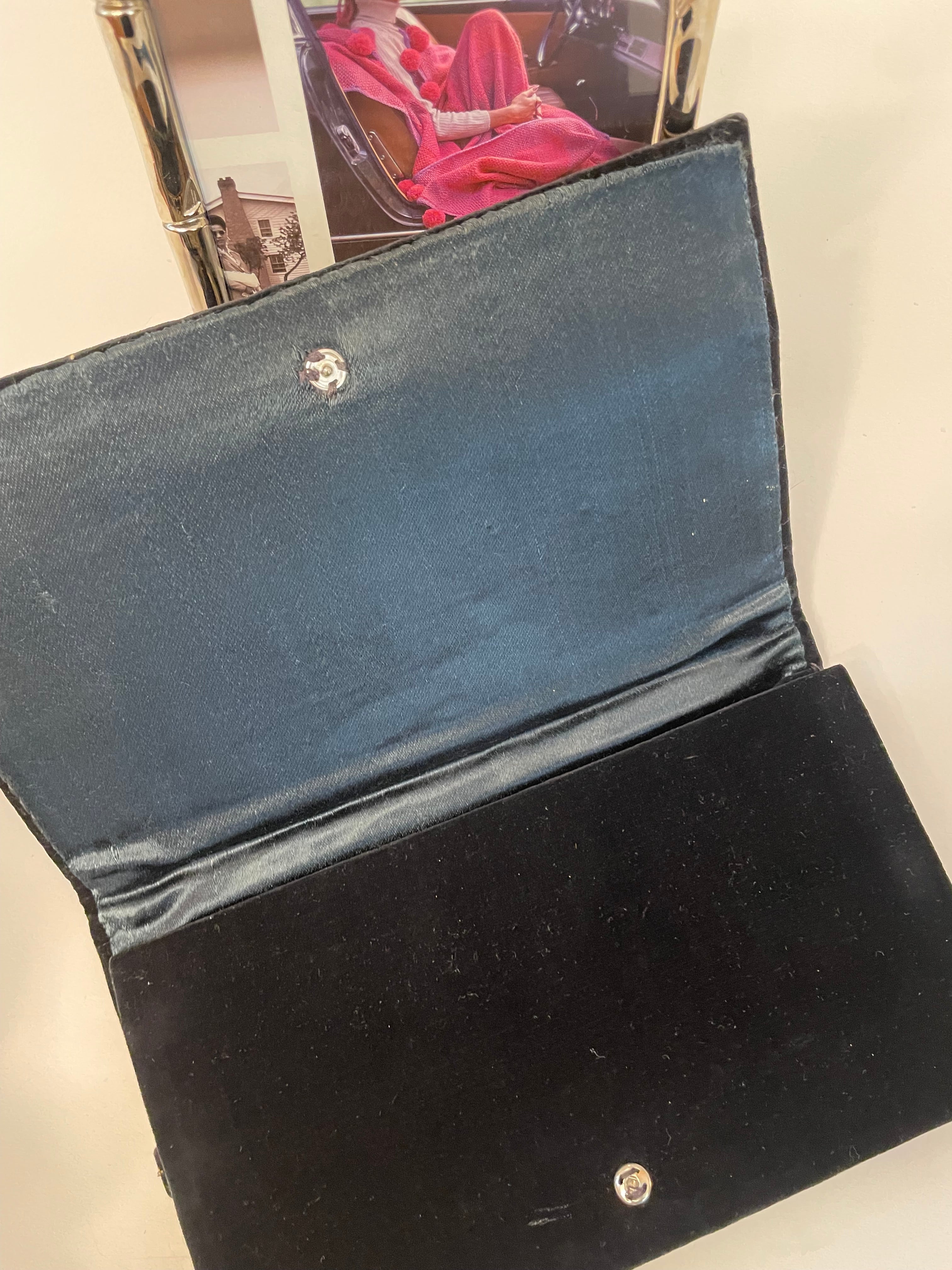 1960's Vintage Made In India delightful velvet clutch bags... so lovely
