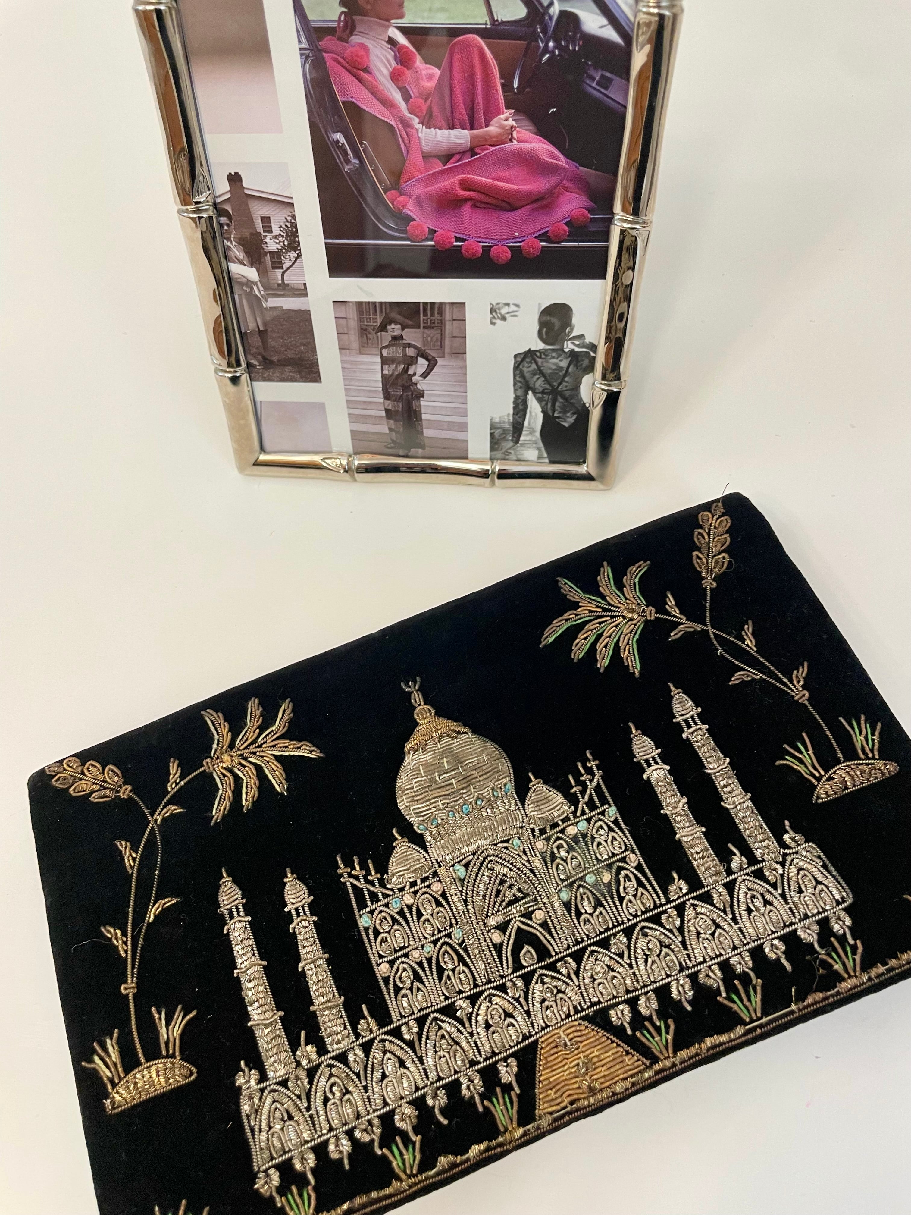 1960's Vintage Made In India delightful velvet clutch bags... so lovely
