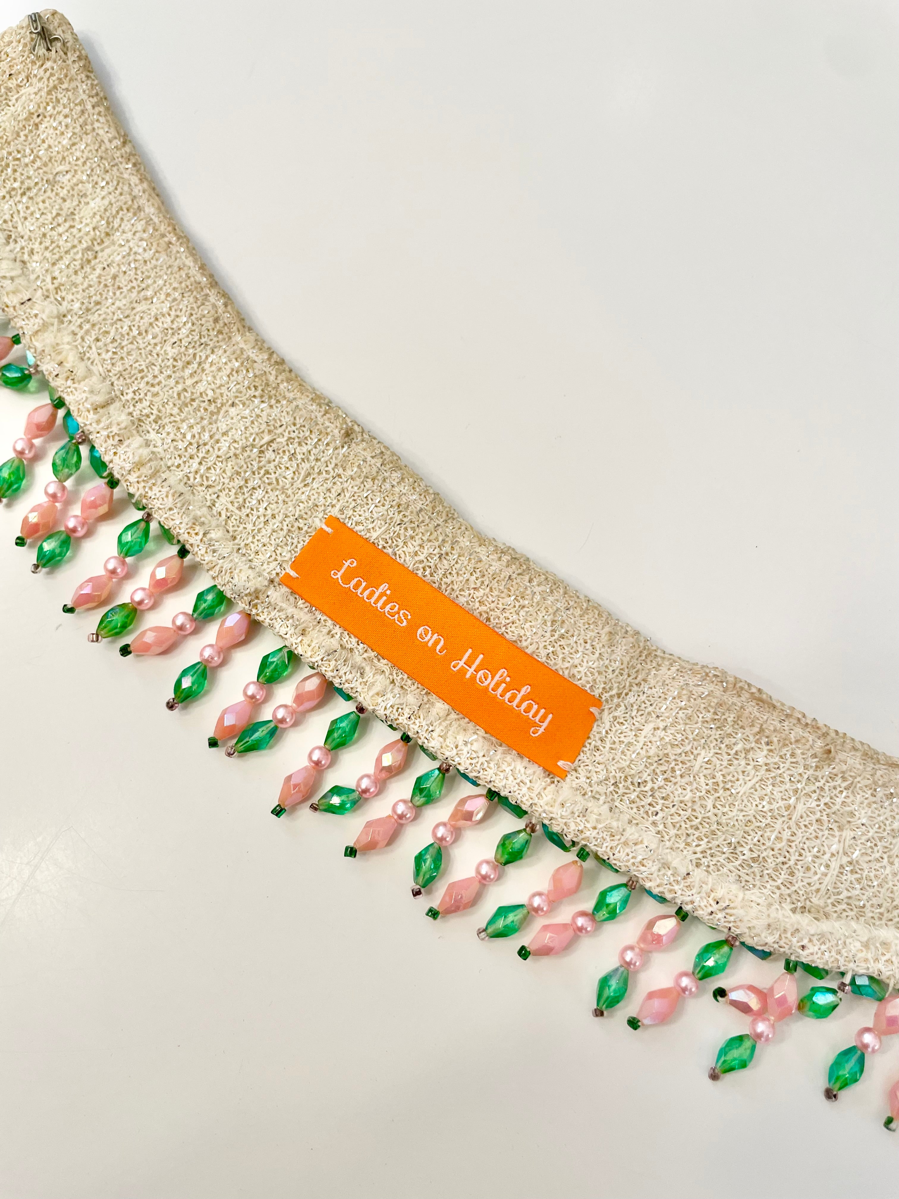 A fabulous 1950's beaded feminine collar.... so elegant