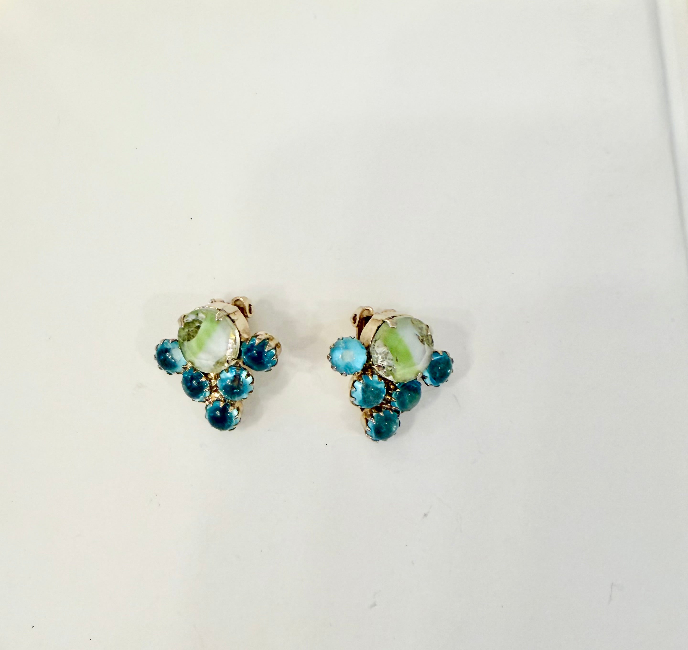 The most feminine french glass earrings... so chic