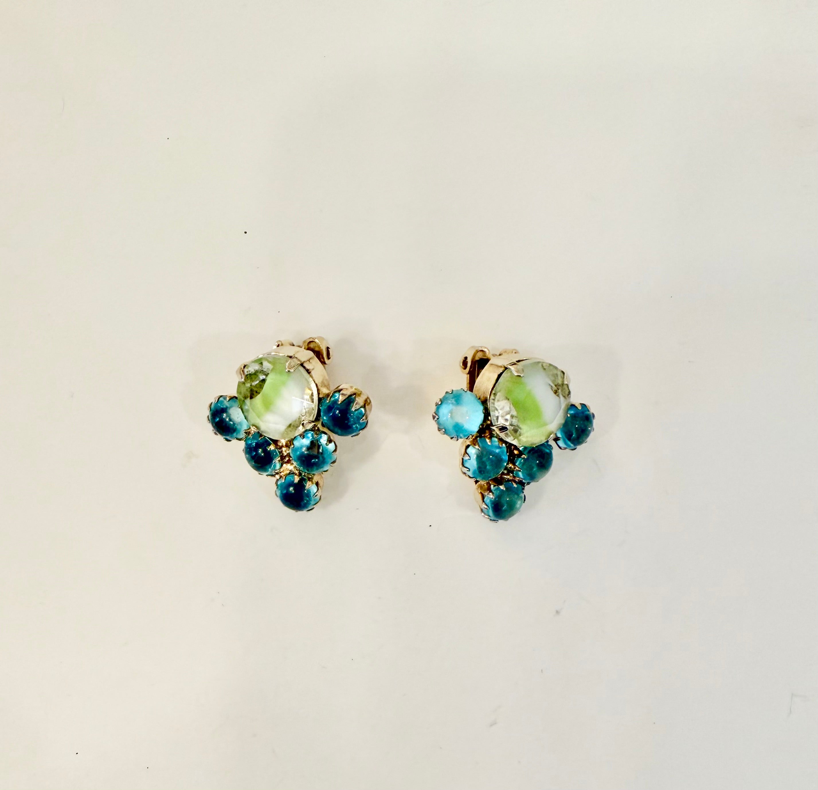 The most feminine french glass earrings... so chic