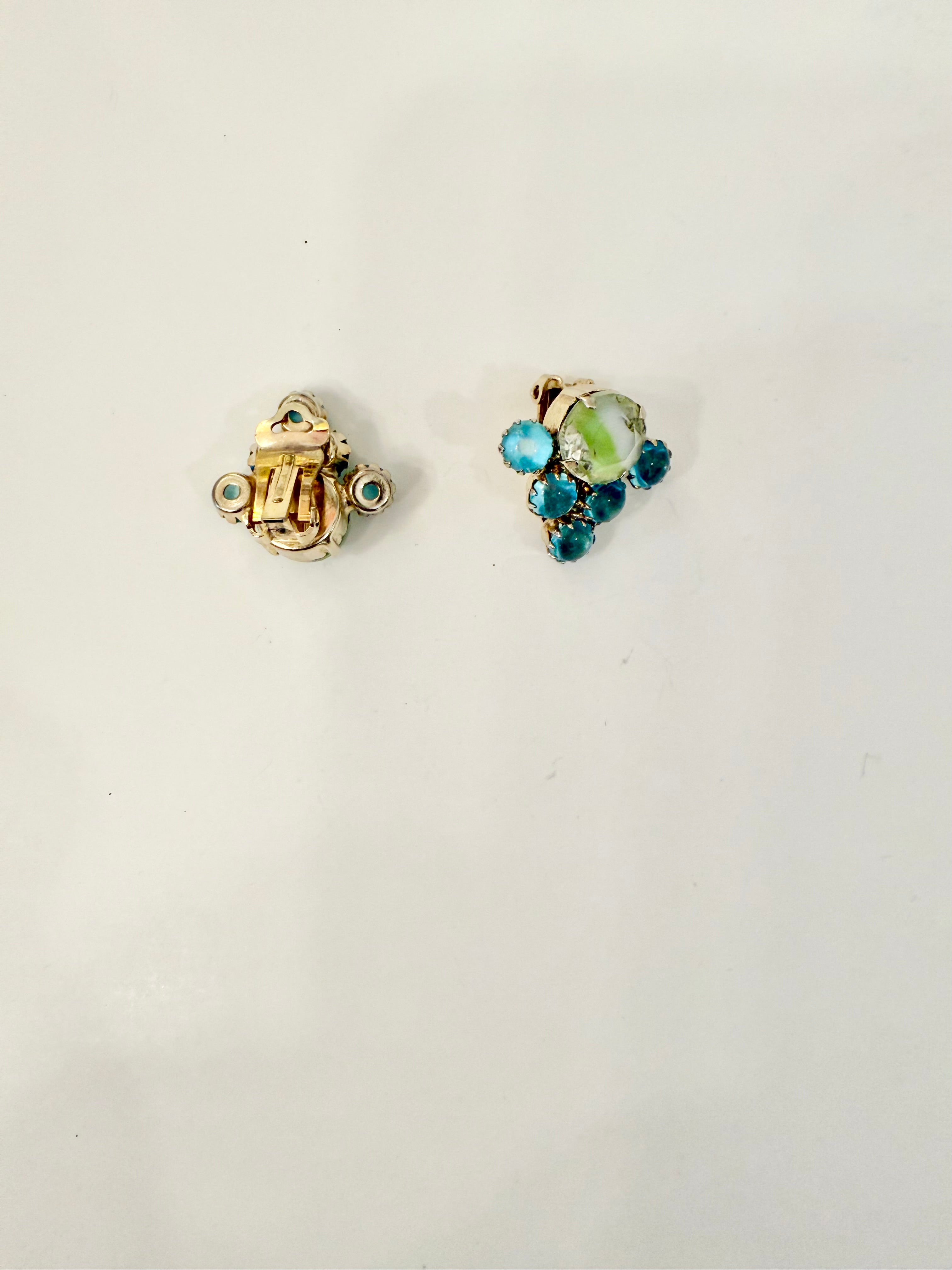 The most feminine french glass earrings... so chic