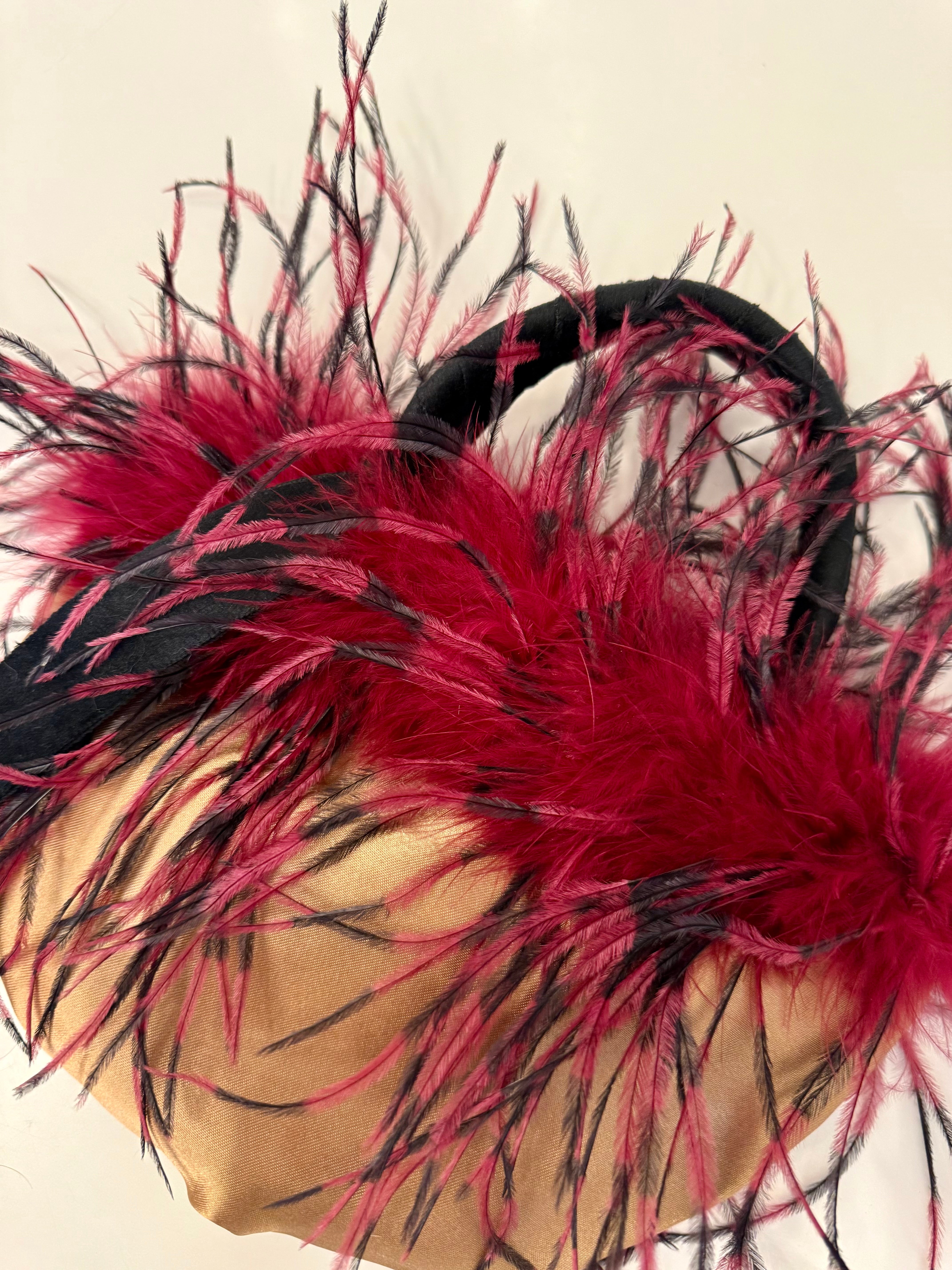 The most divine ostrich feather evening bag.... so sassy!