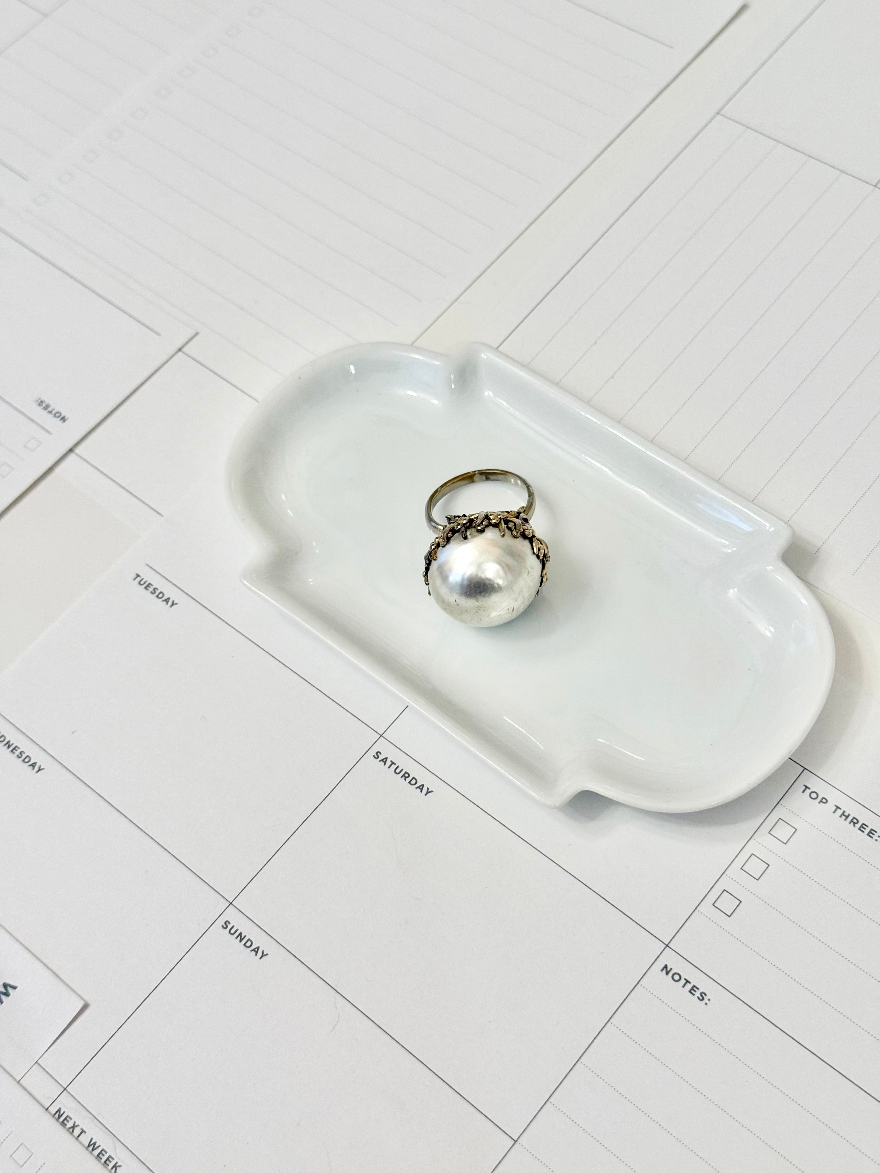 1960's charming baroque pearl cocktail....so elegant