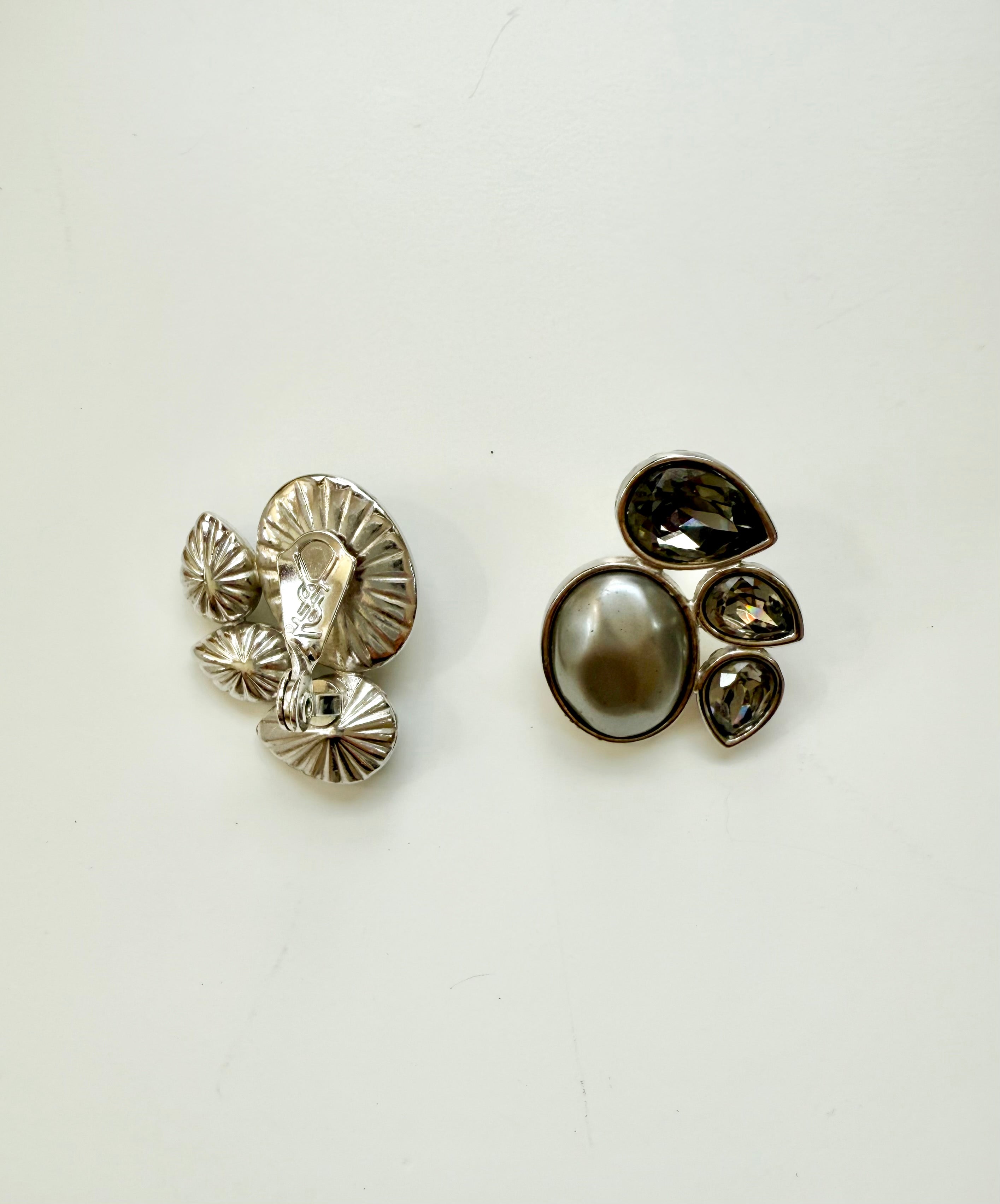The most darling gray pearl YSL.....so chic, and timeless.