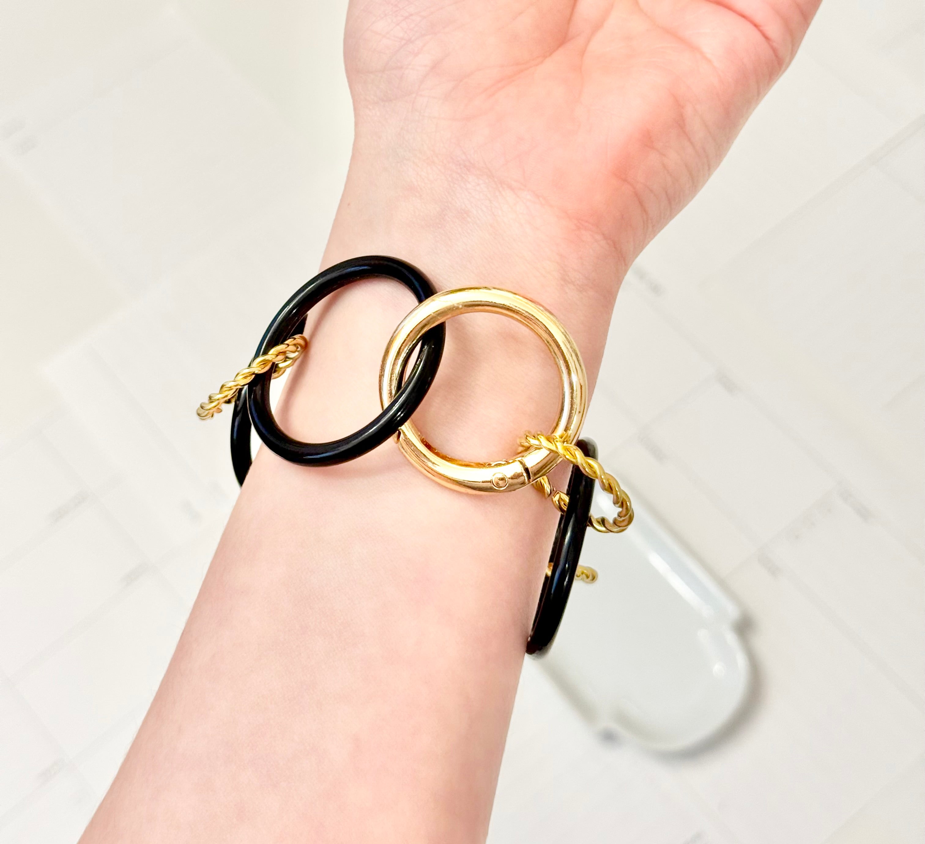 Truly chic large circle bracelet...