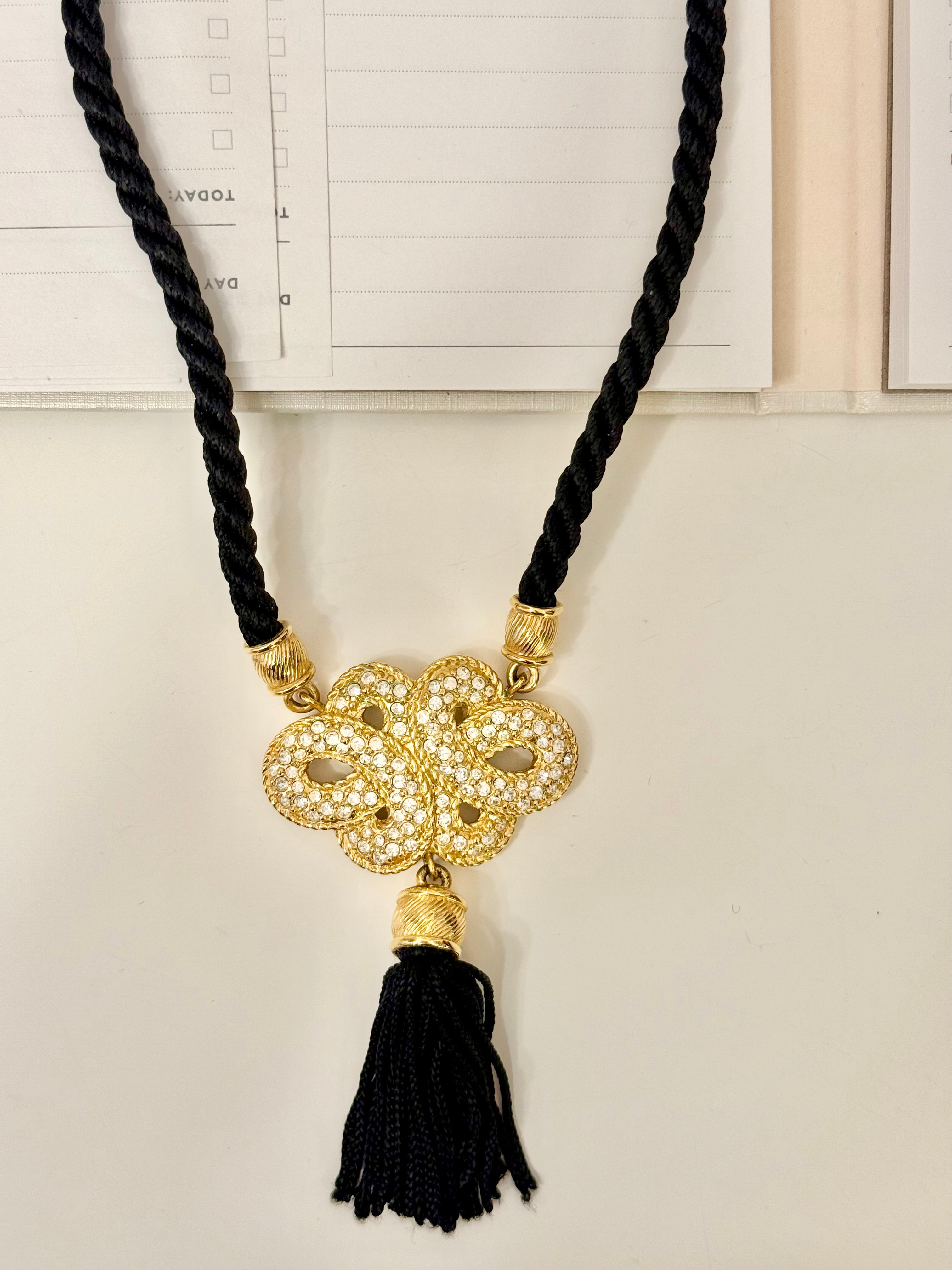 The socialite and her love of a dramatic necklace....