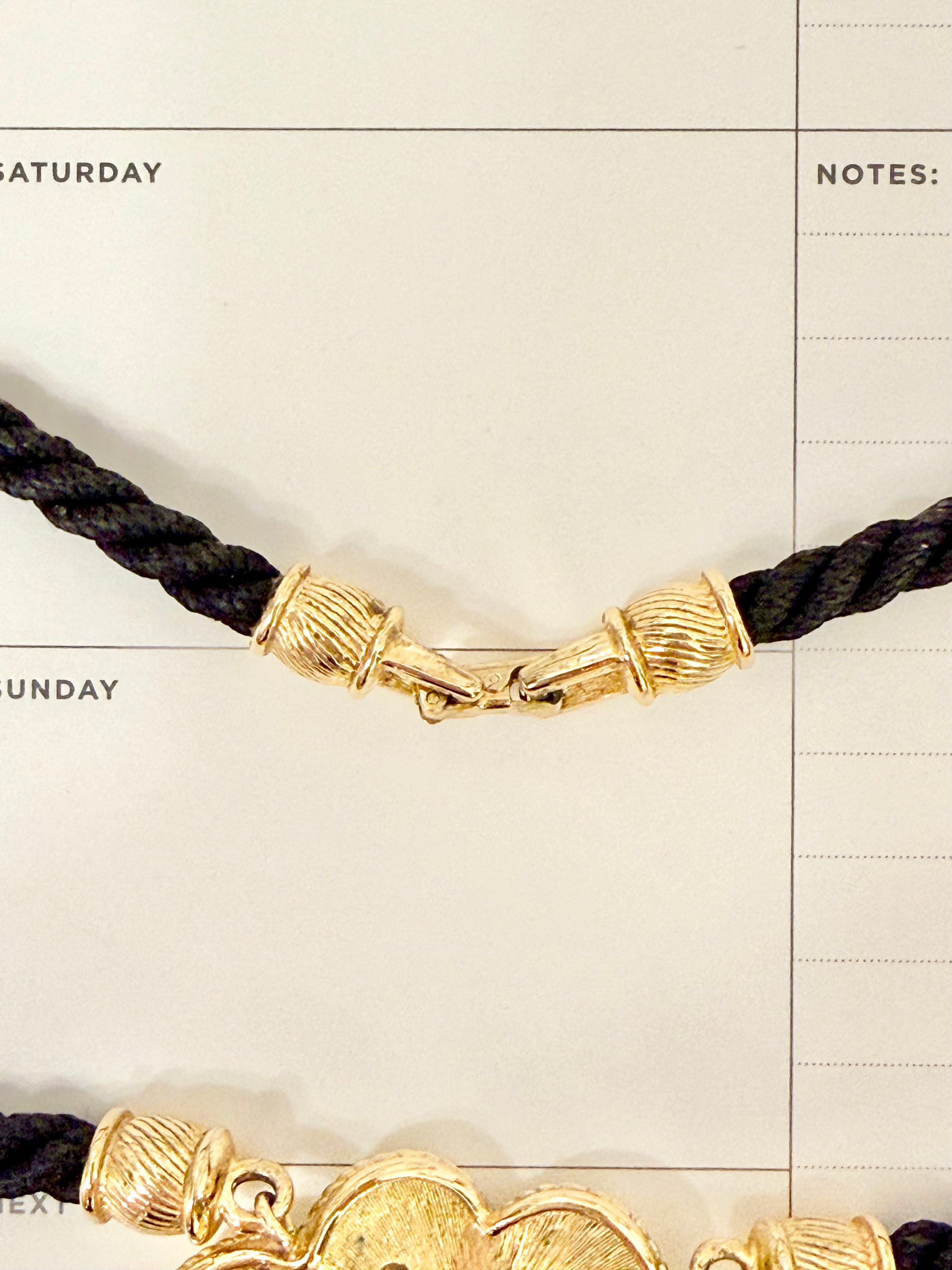 The socialite and her love of a dramatic necklace....