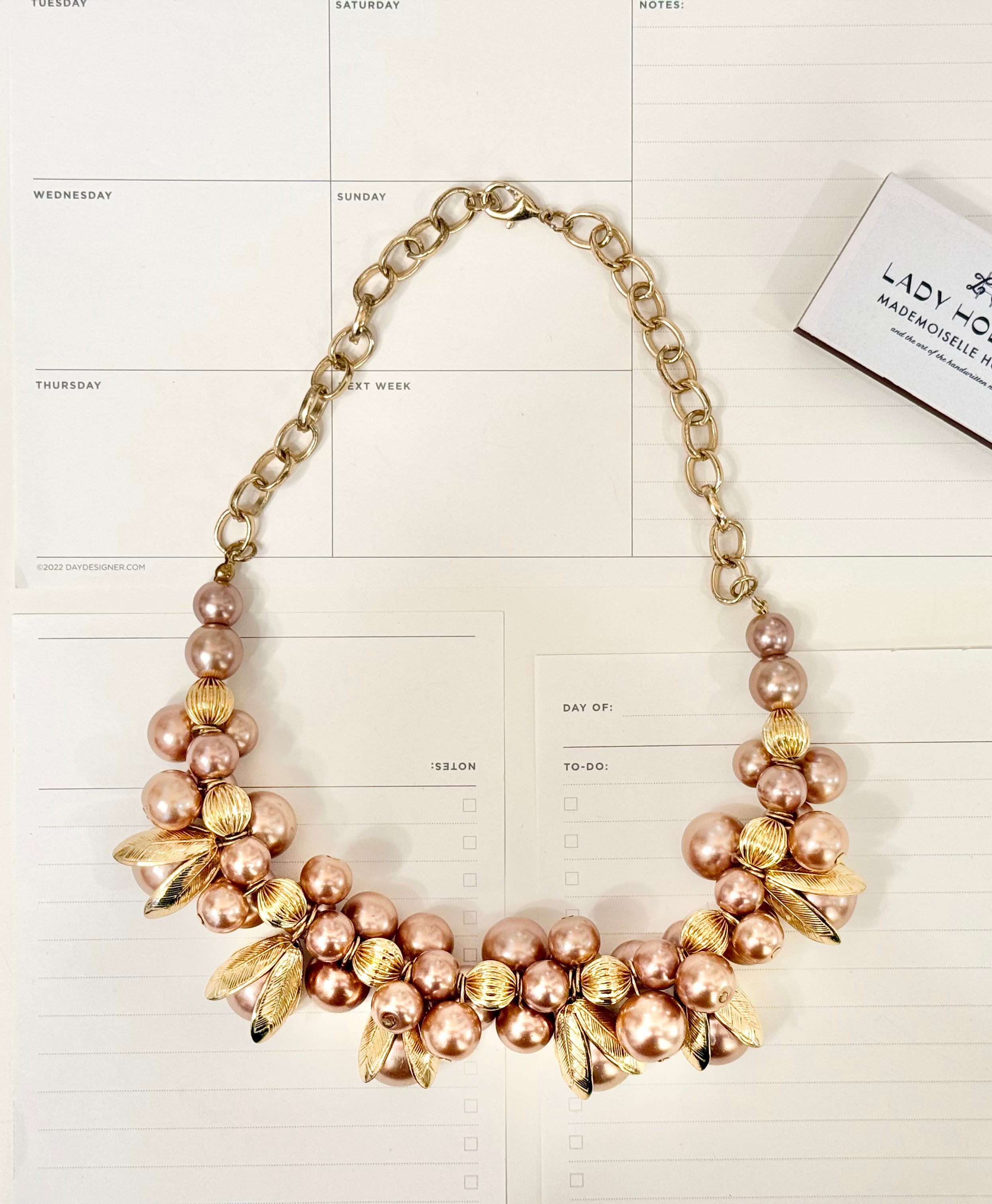 The most feminine, and whimsical faux pearl necklace....