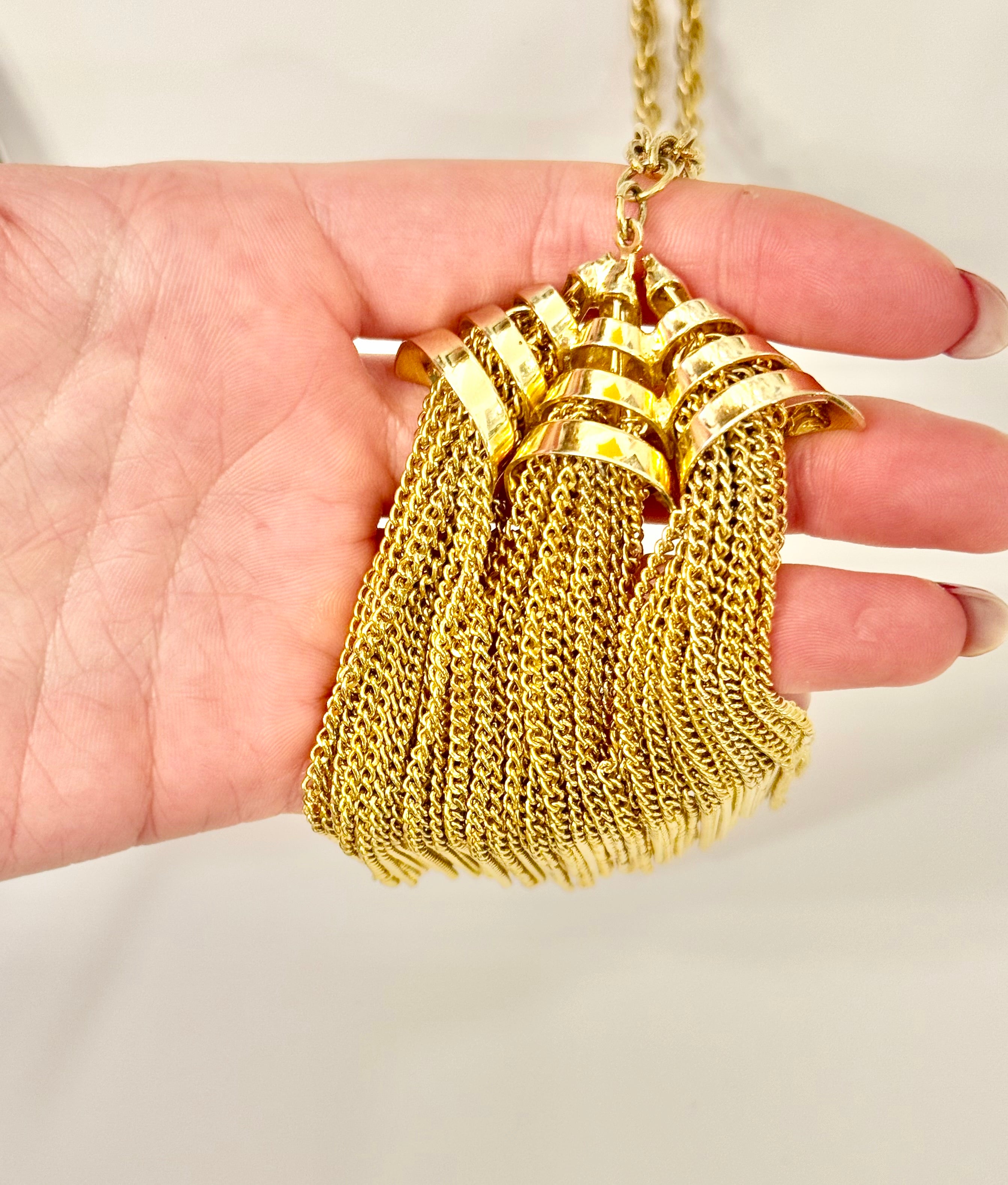 That charming gal and her gold tassels....