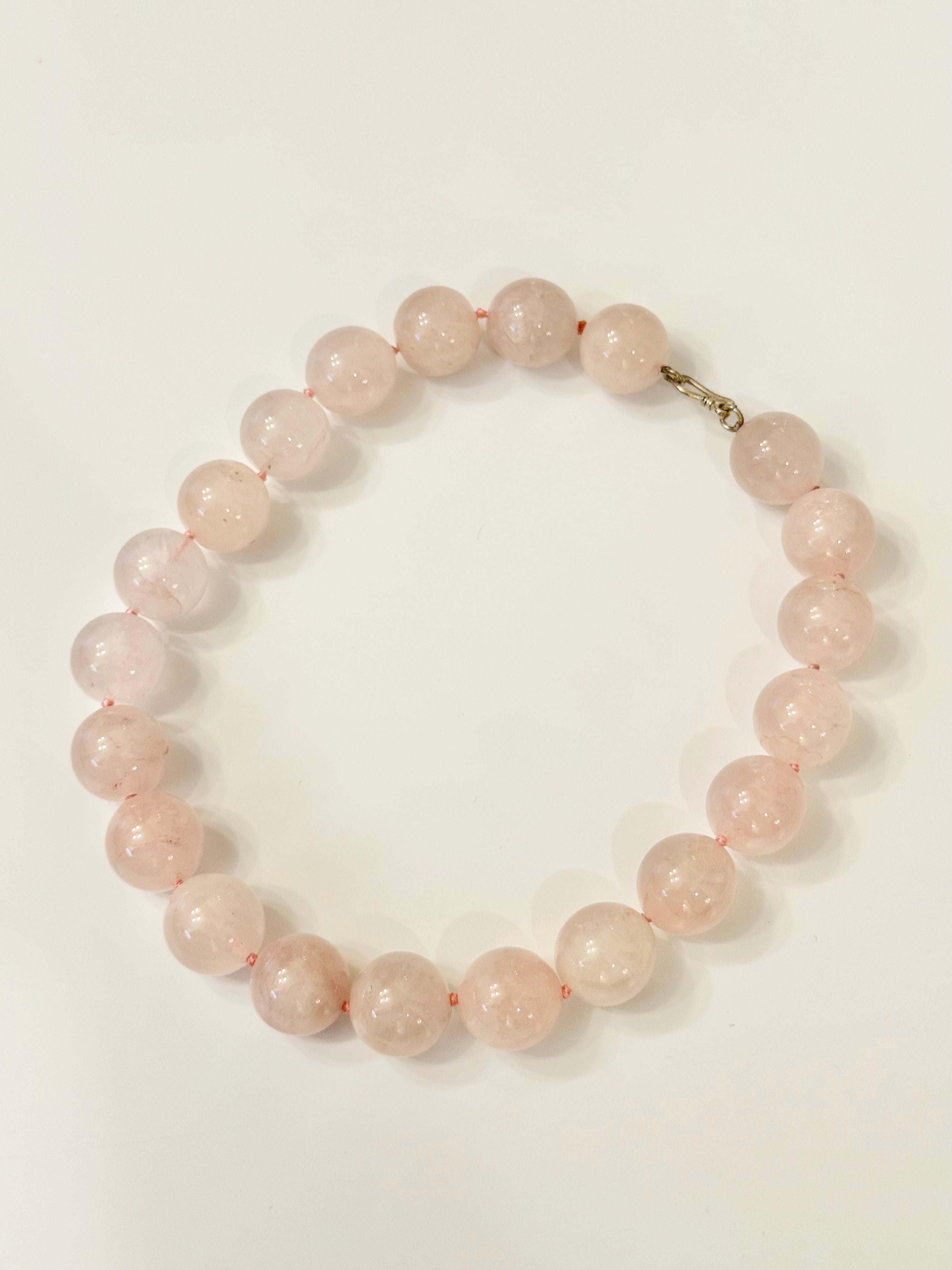 The most divine geunine rose quartz stunning necklace...