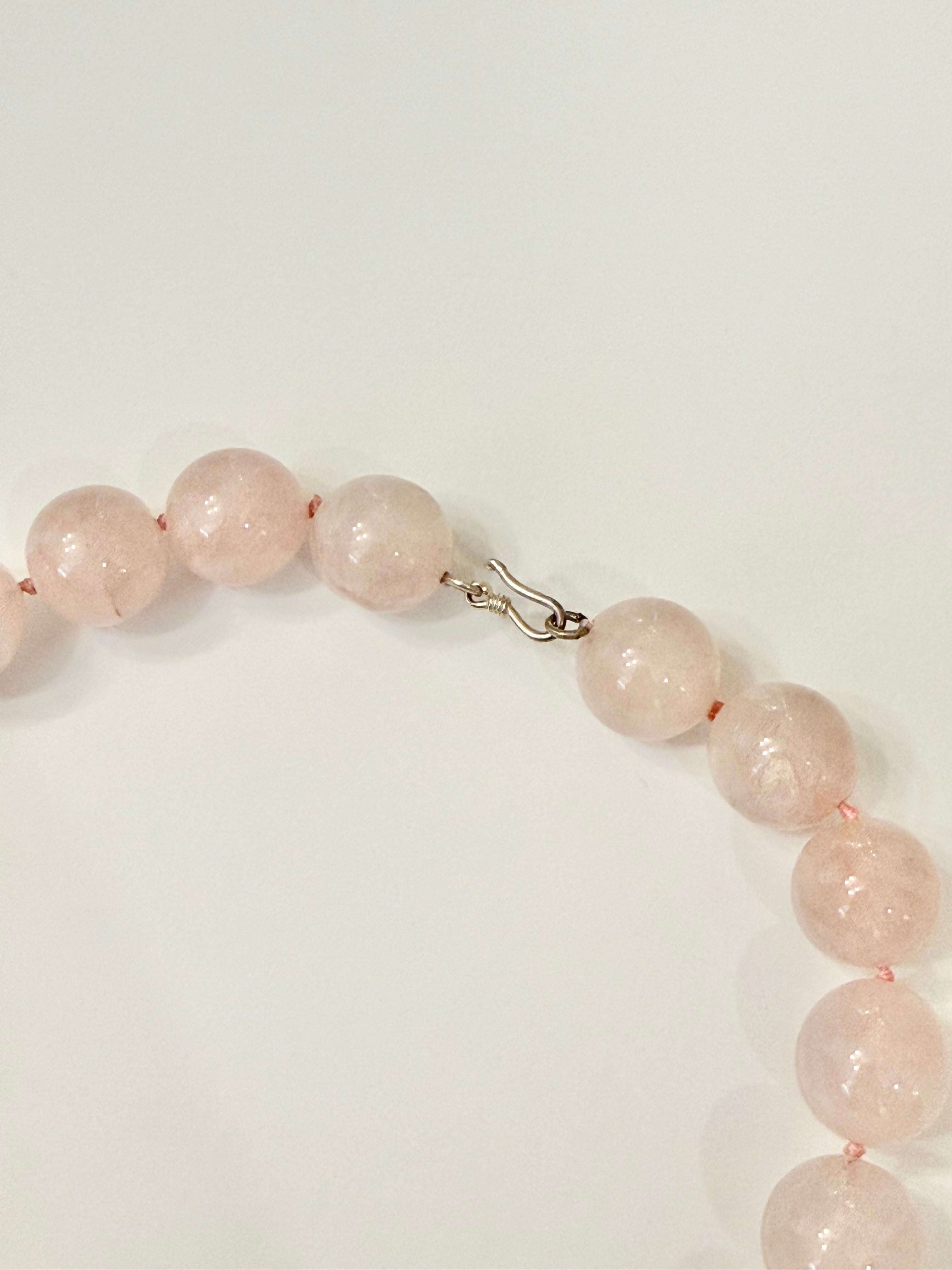 The most divine geunine rose quartz stunning necklace...
