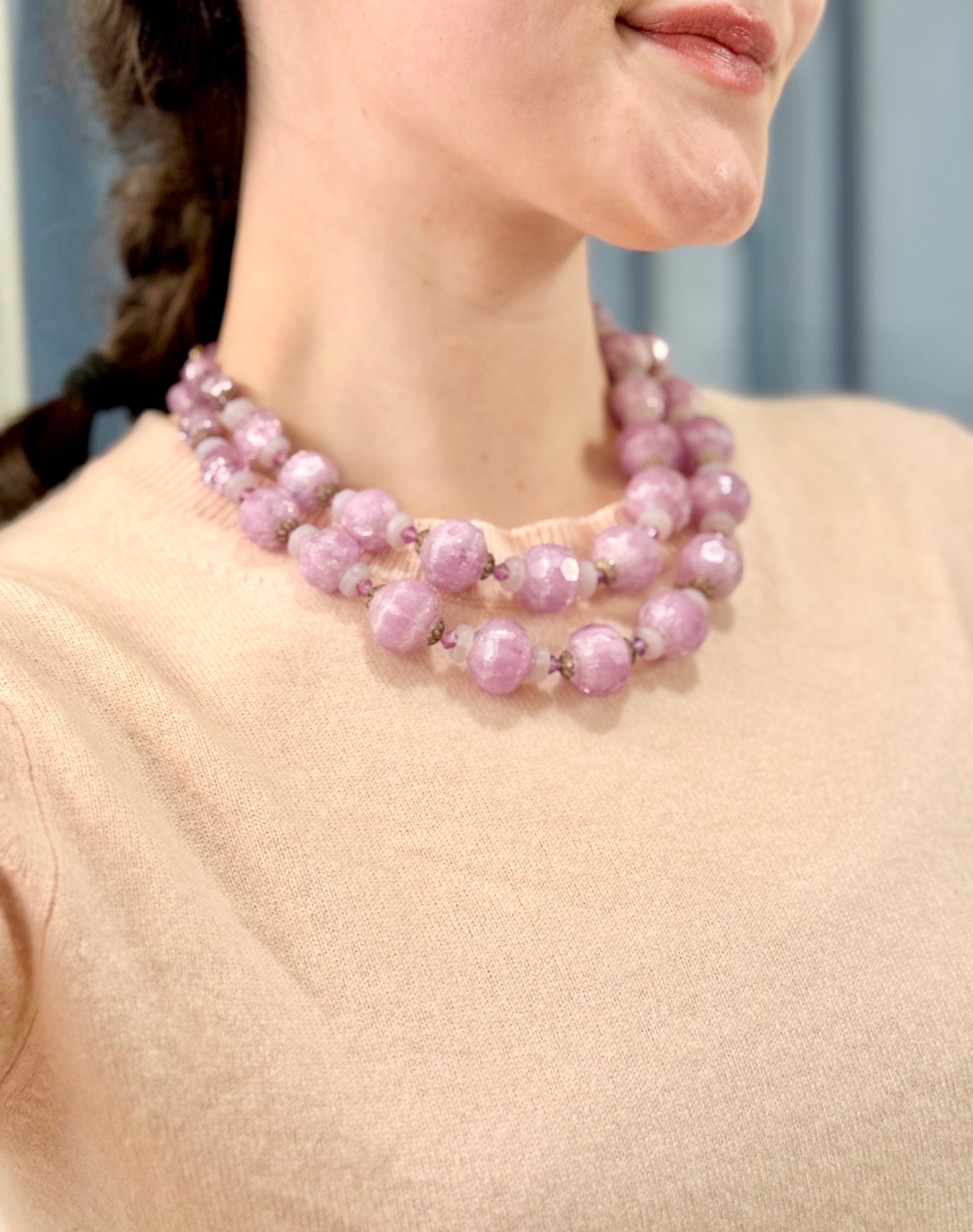 That classy girl and her love beaded necklaces...