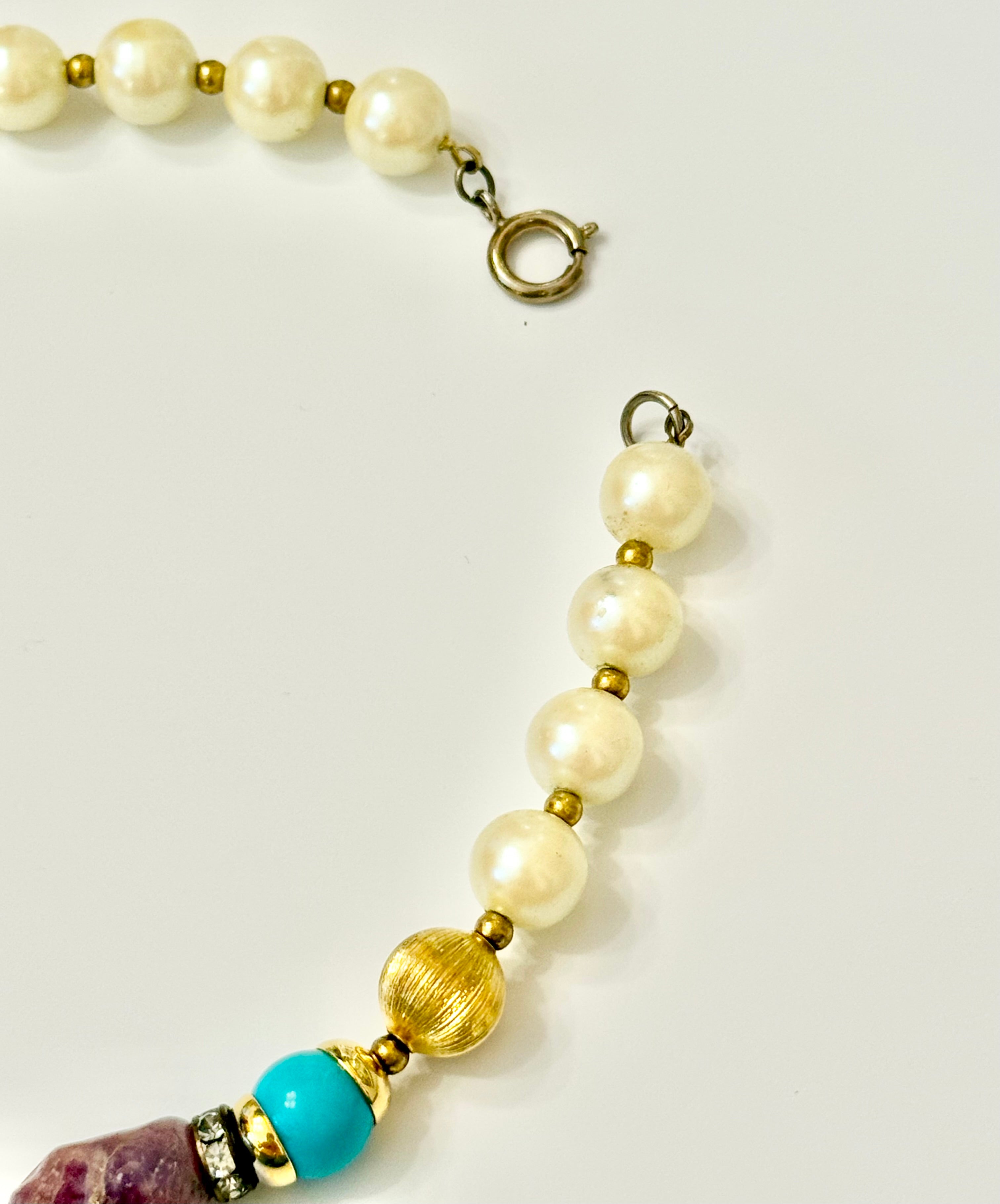 That social butterfly and her love of turquoise and pearls...