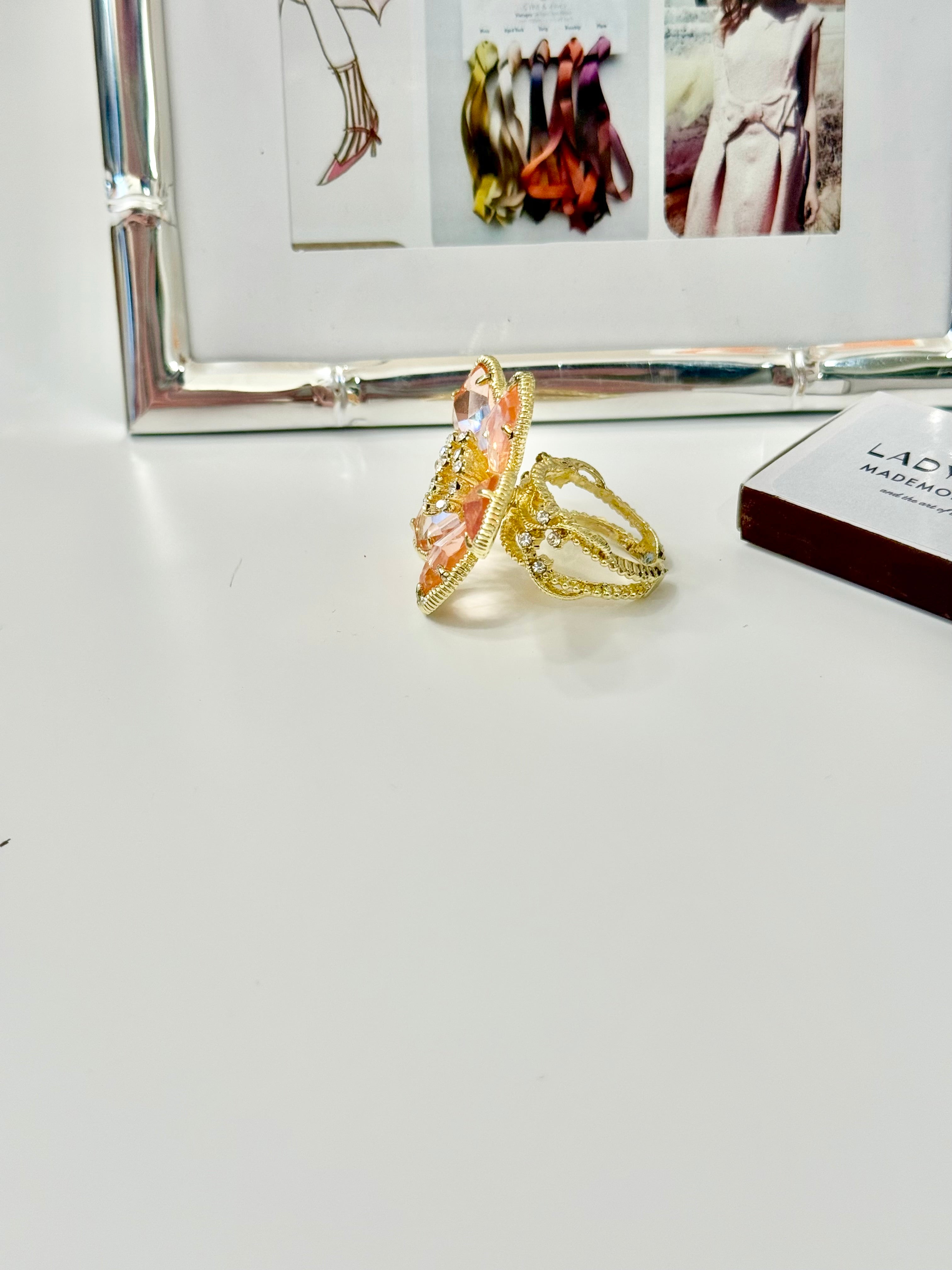 That classy girl and her llove of a martini cocktail ring.... so elegant