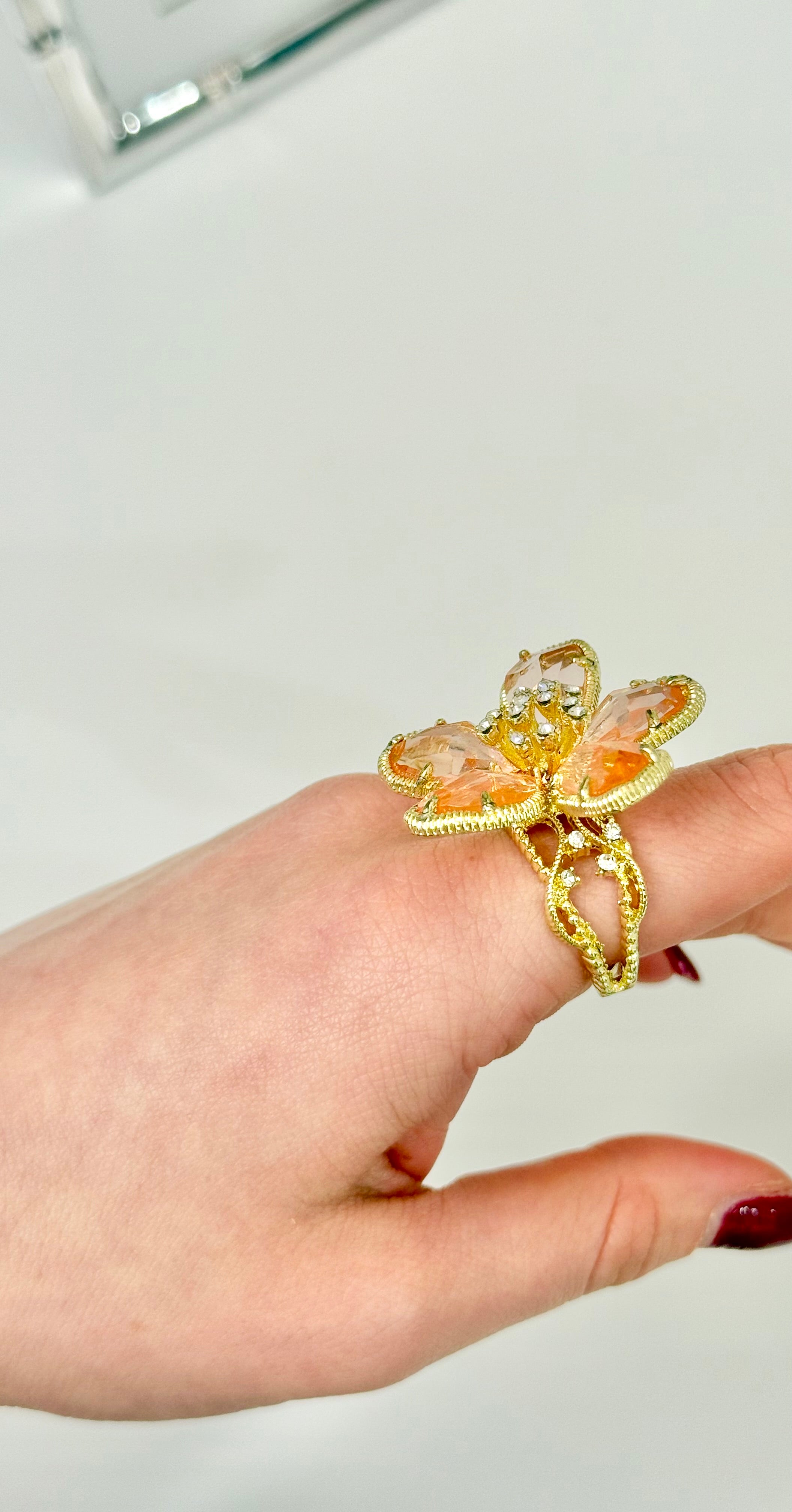 That classy girl and her llove of a martini cocktail ring.... so elegant