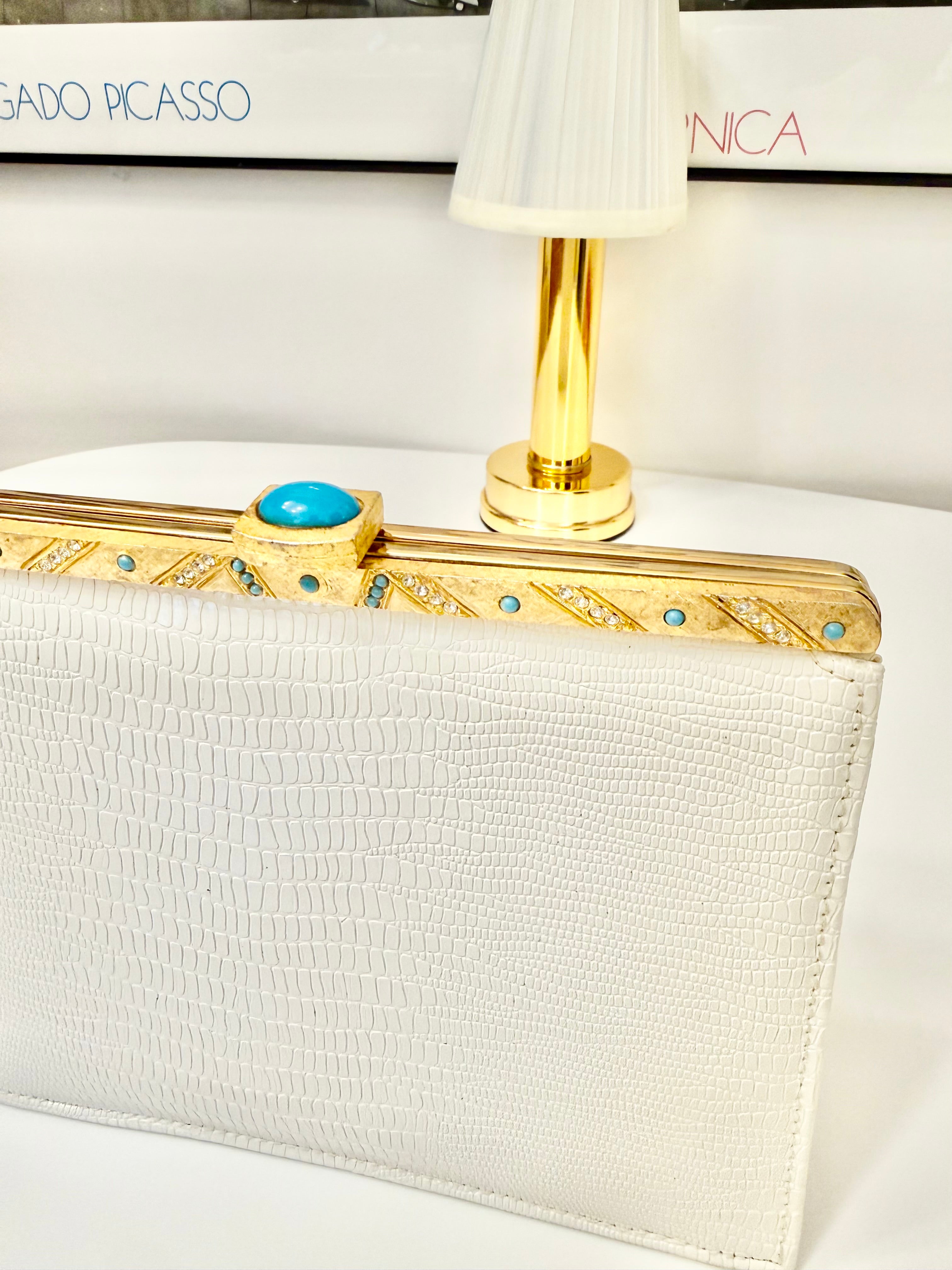 The most chic Meyers rare blanc clutch bag...
