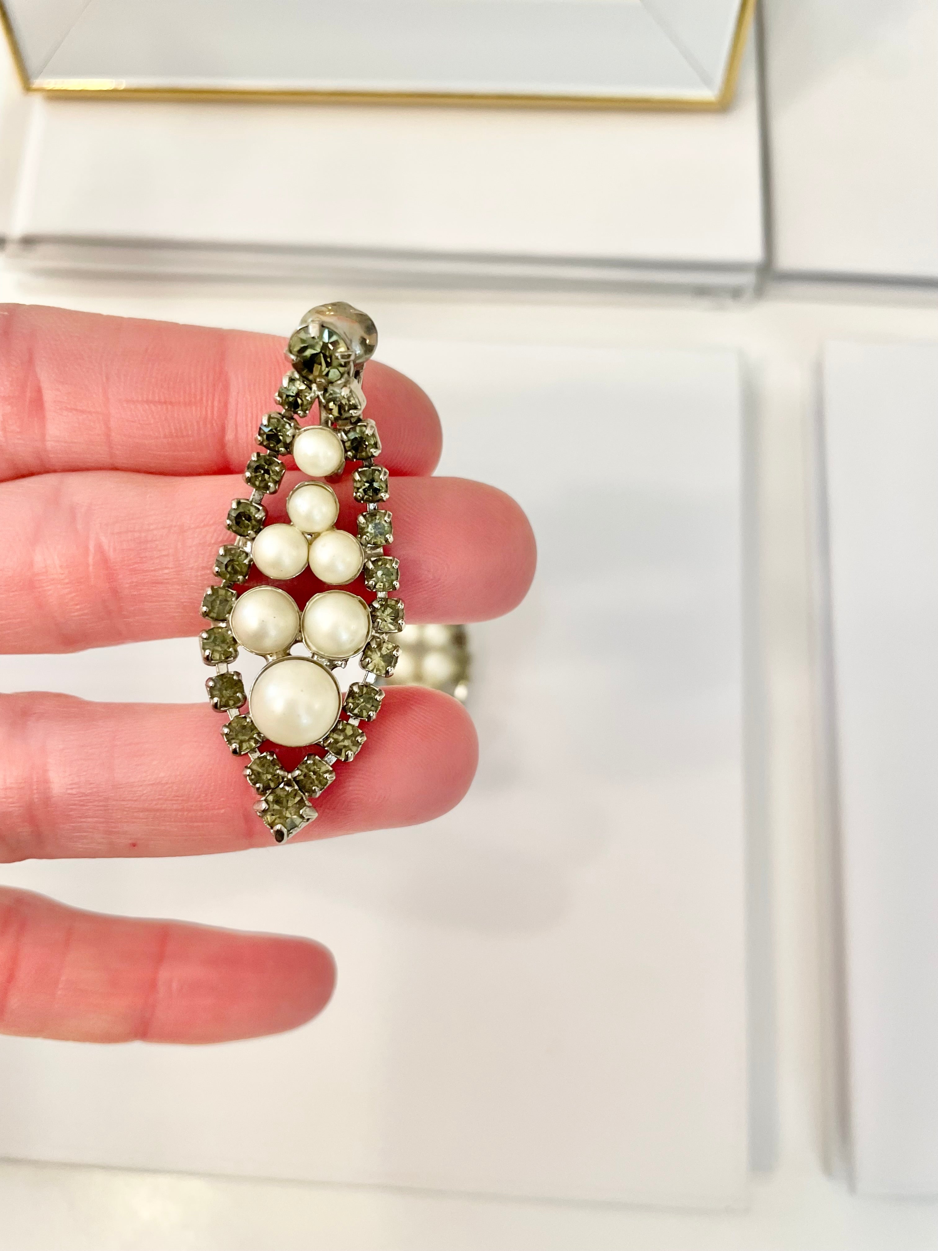 Isn't she charming... the lady loves a pearl drop earring like these! so elegant