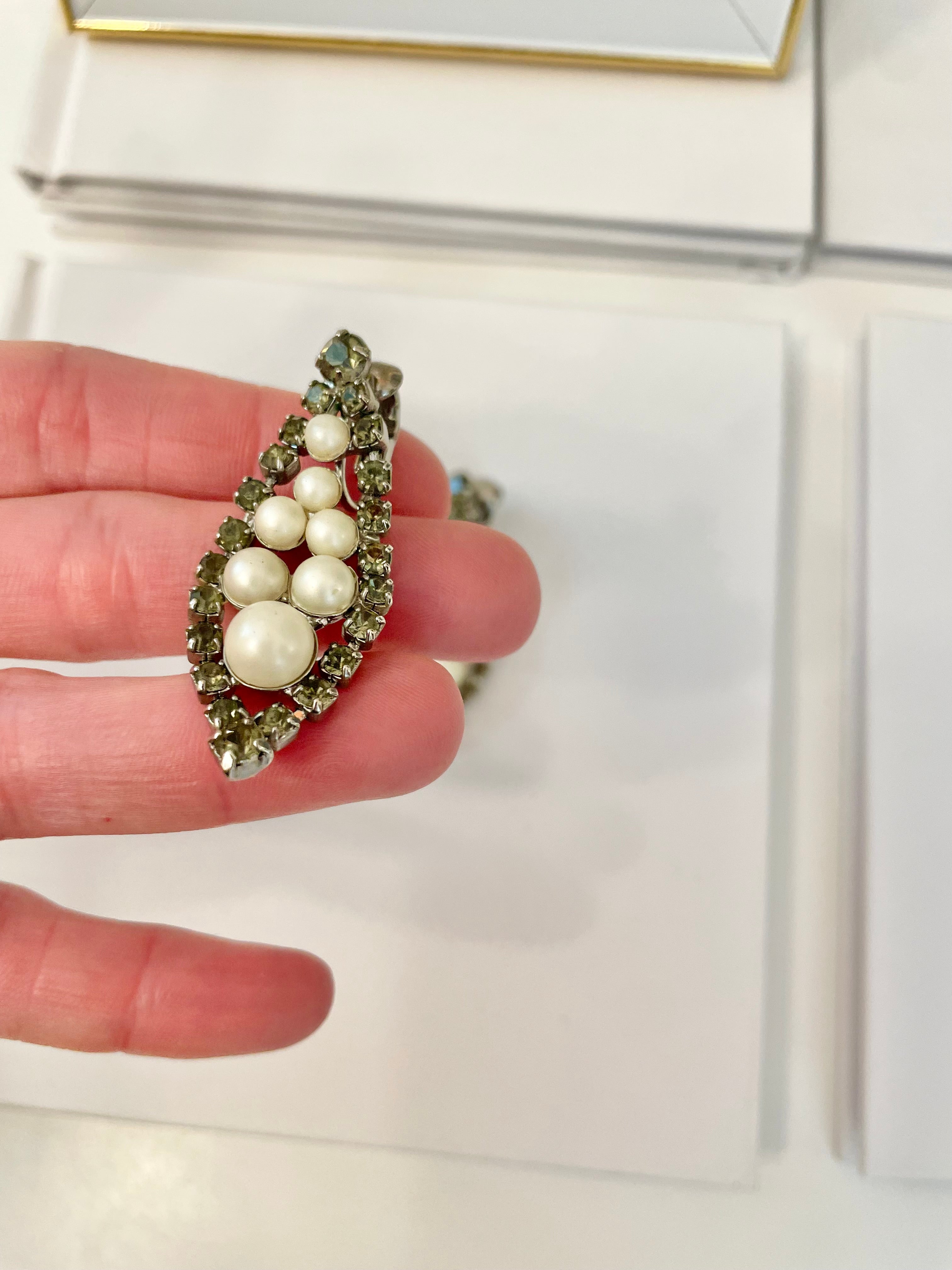 Isn't she charming... the lady loves a pearl drop earring like these! so elegant