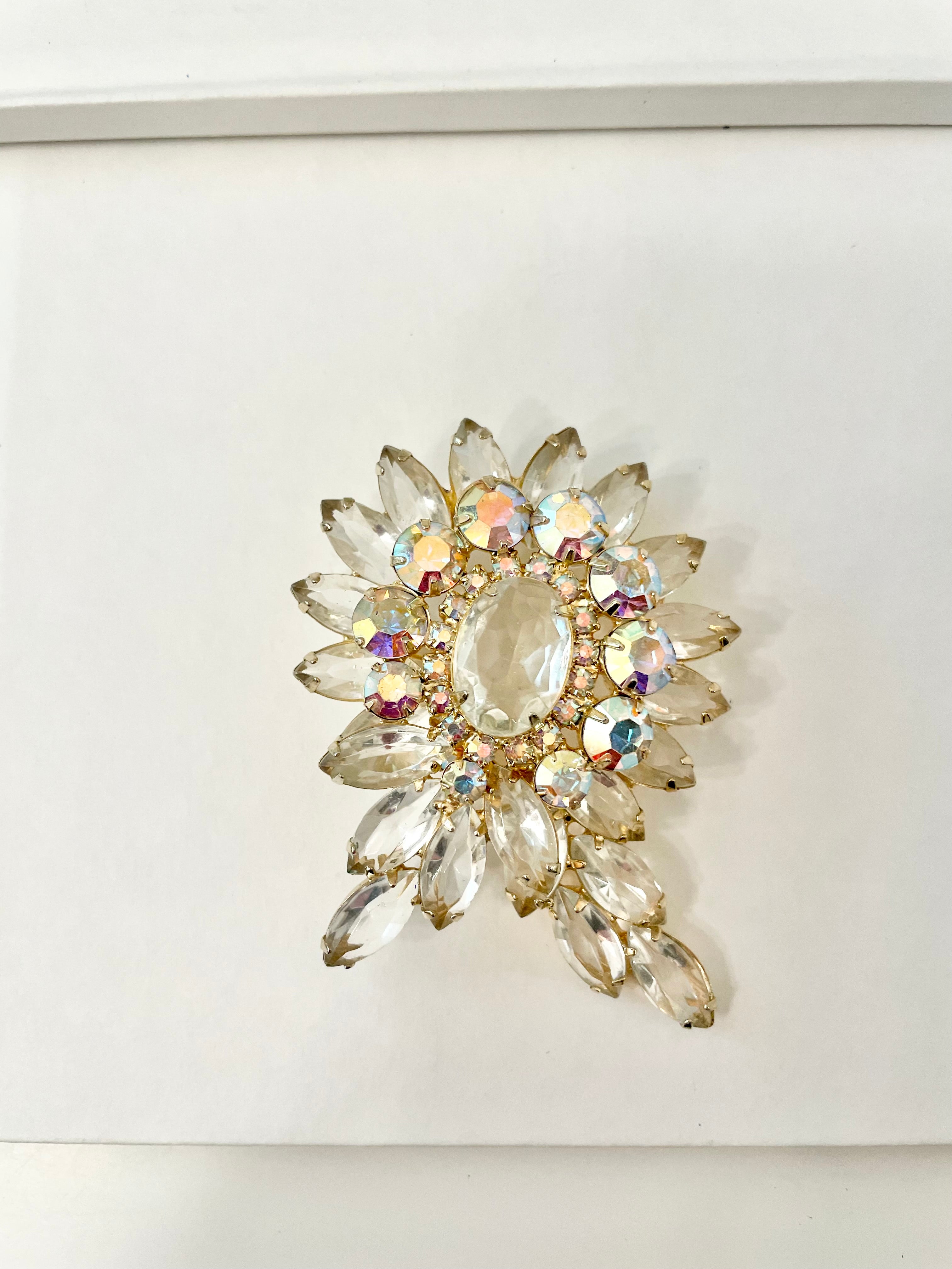 1960's Heiress, and her divine collection of crystal brooches! This one is to die for!