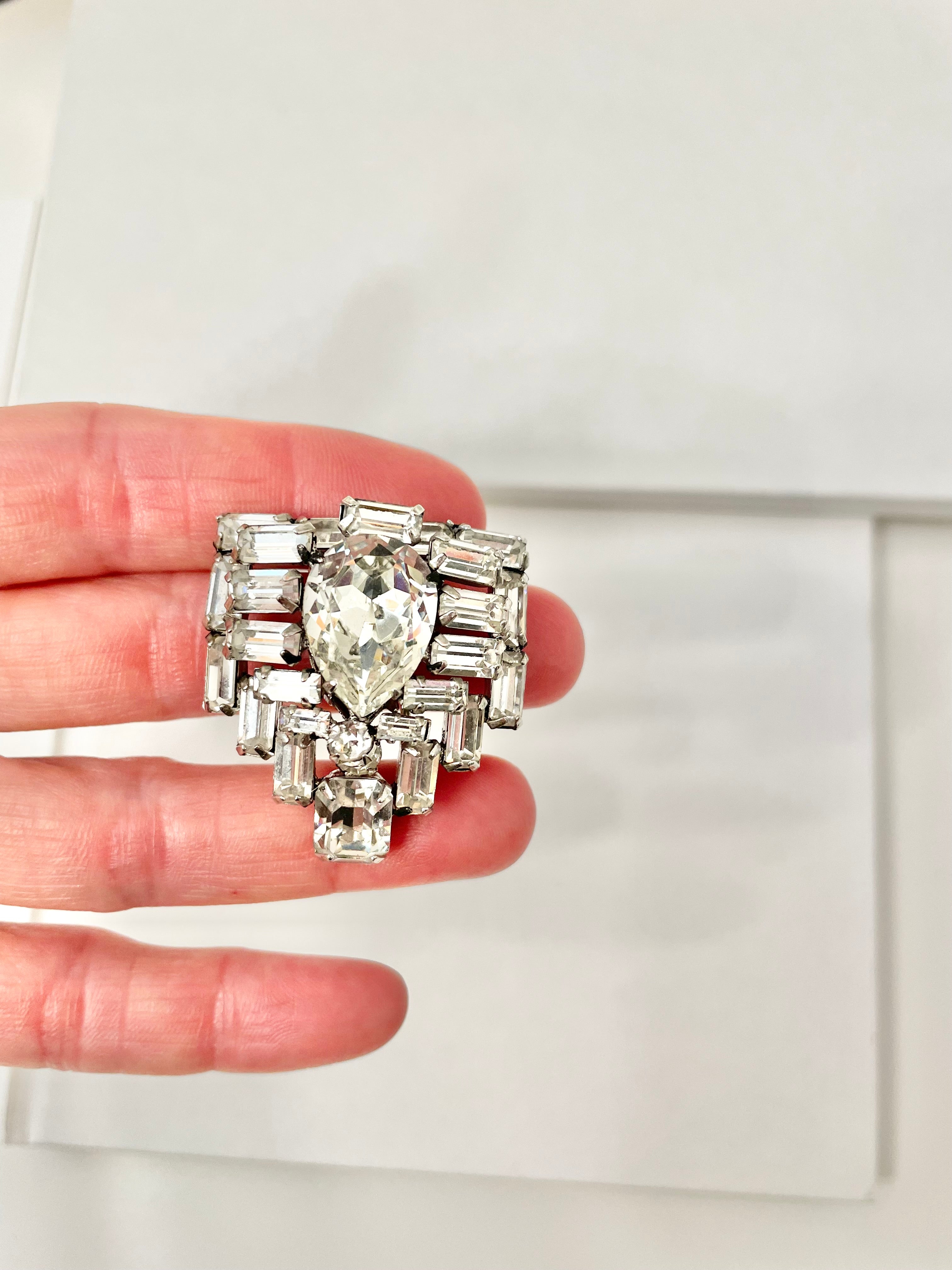 The Heiress and her vault jewels... this 1930's divine glass fur clip is outstanding!