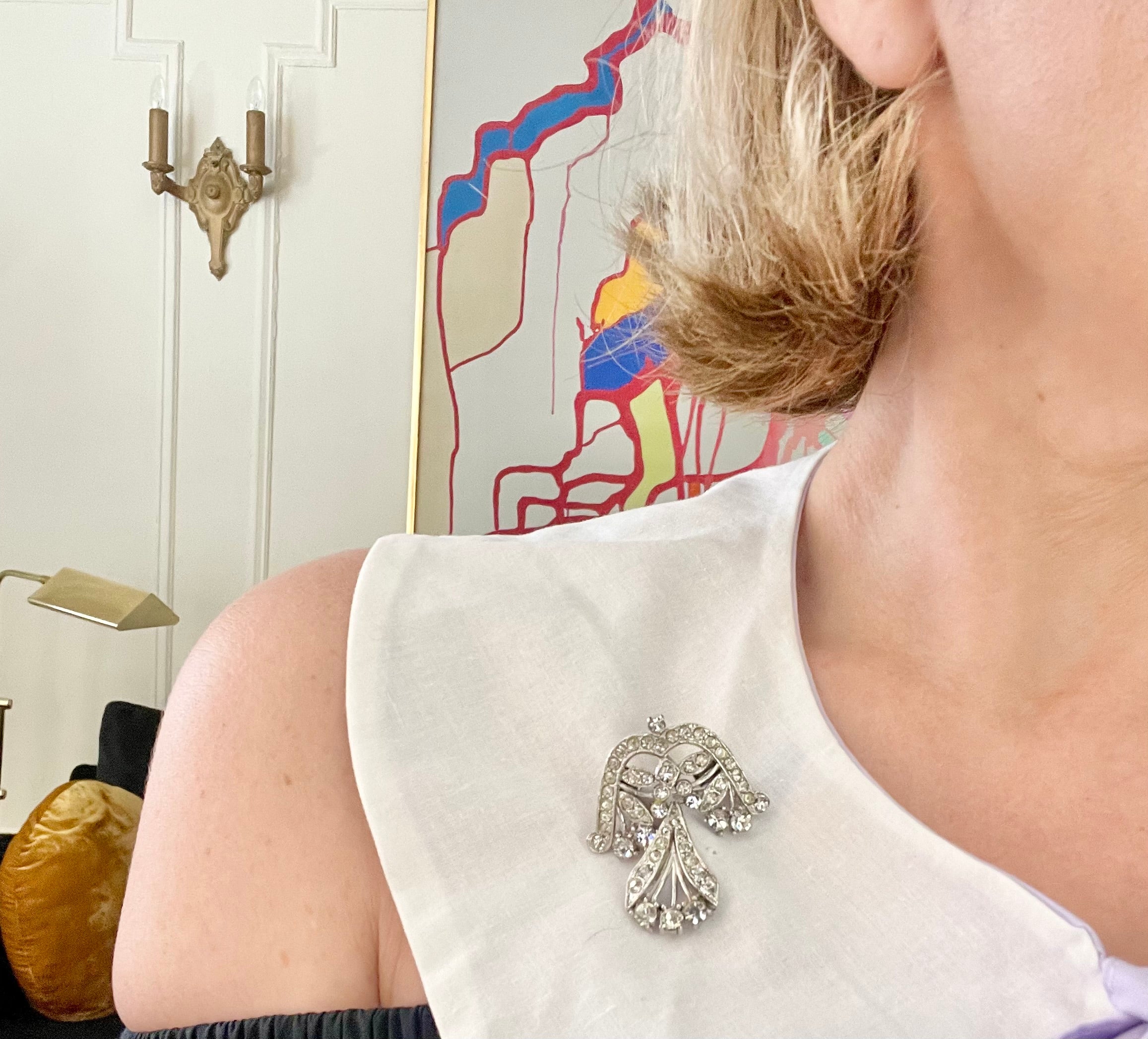 1940's extraordinary, Made in France, high end brooch... so divine