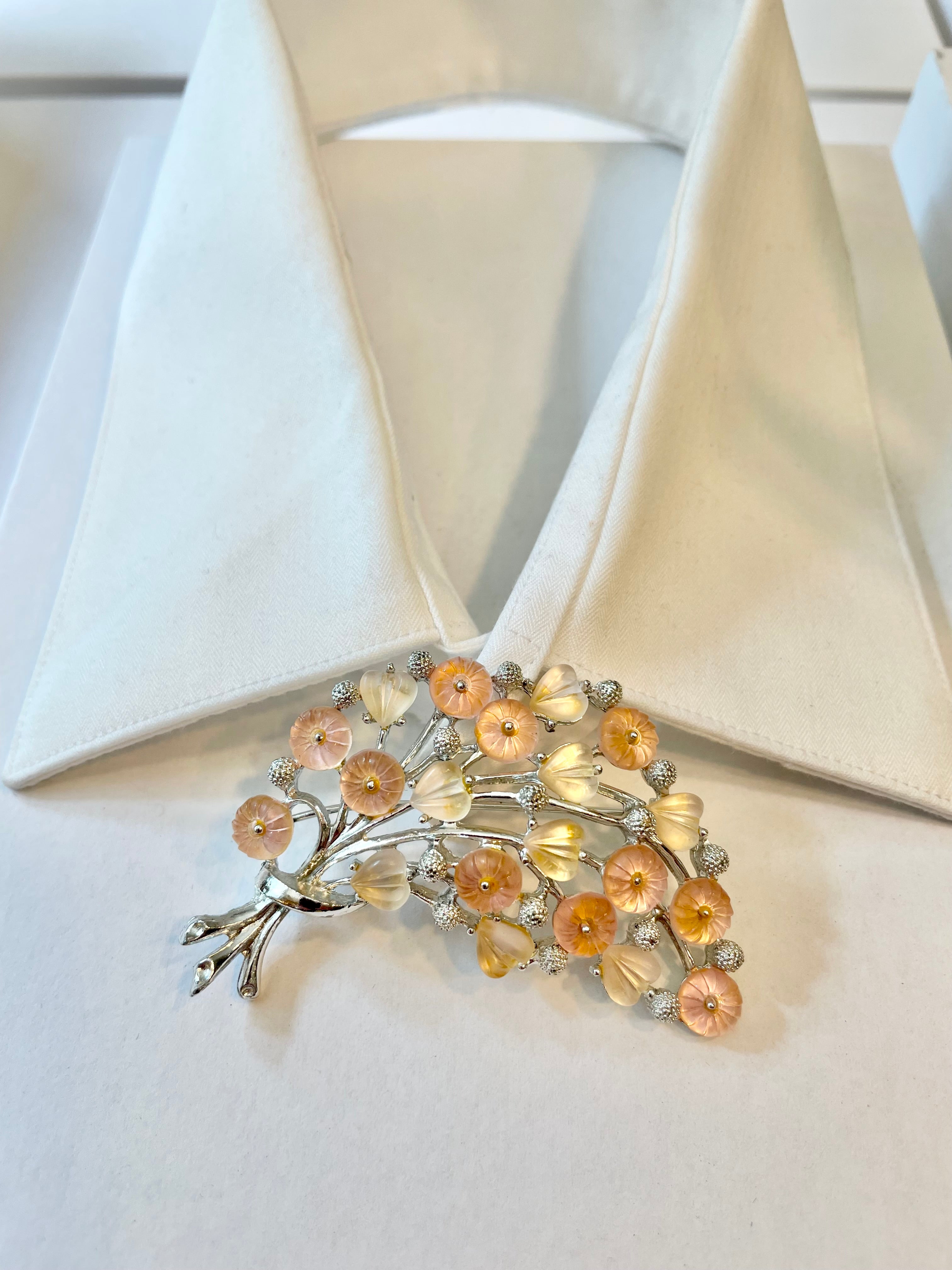 The Flirty gal and her love of all things pink, and blush... a true classy brooch!