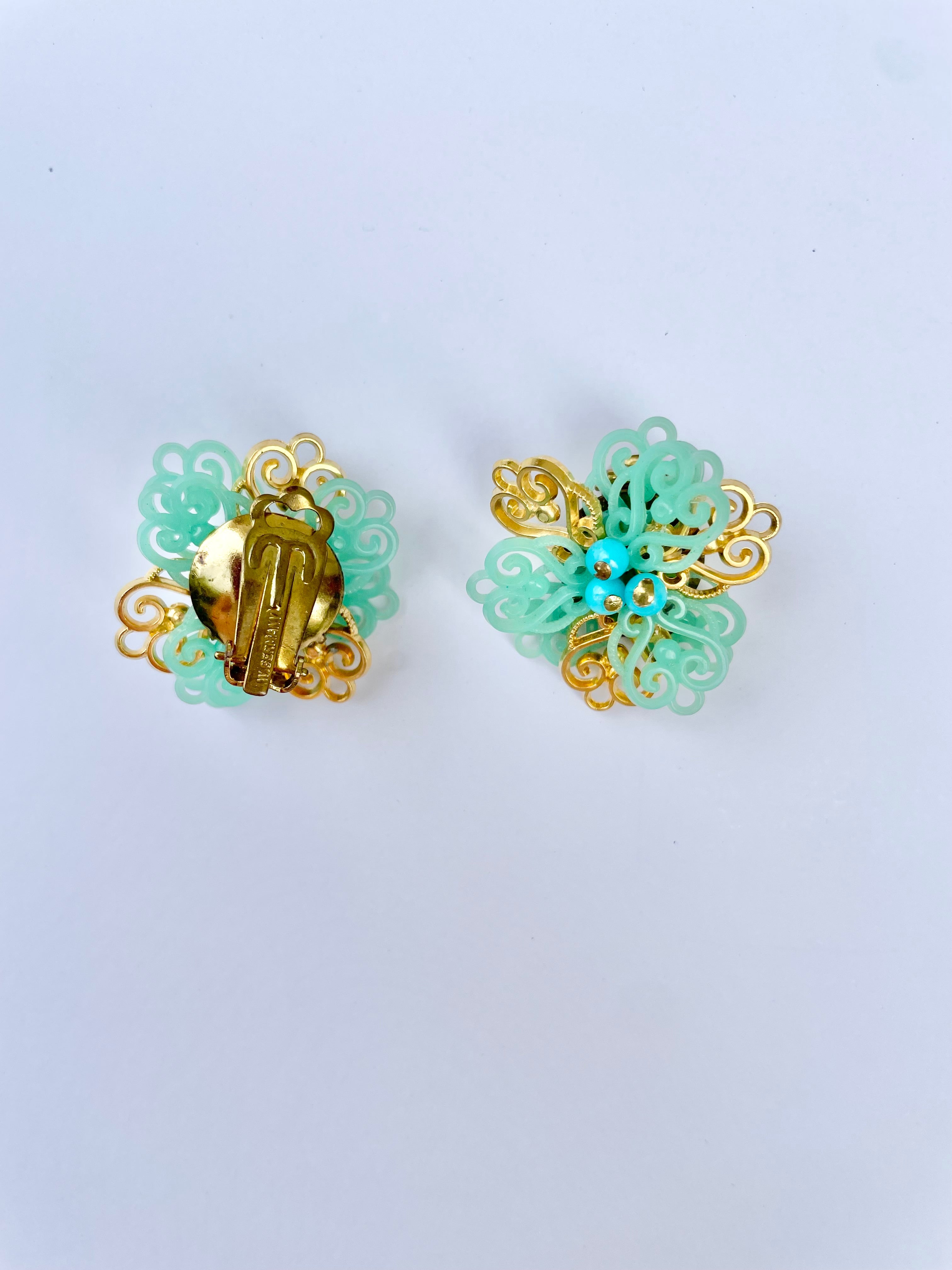The flowery gal loves a pretty statement earring..