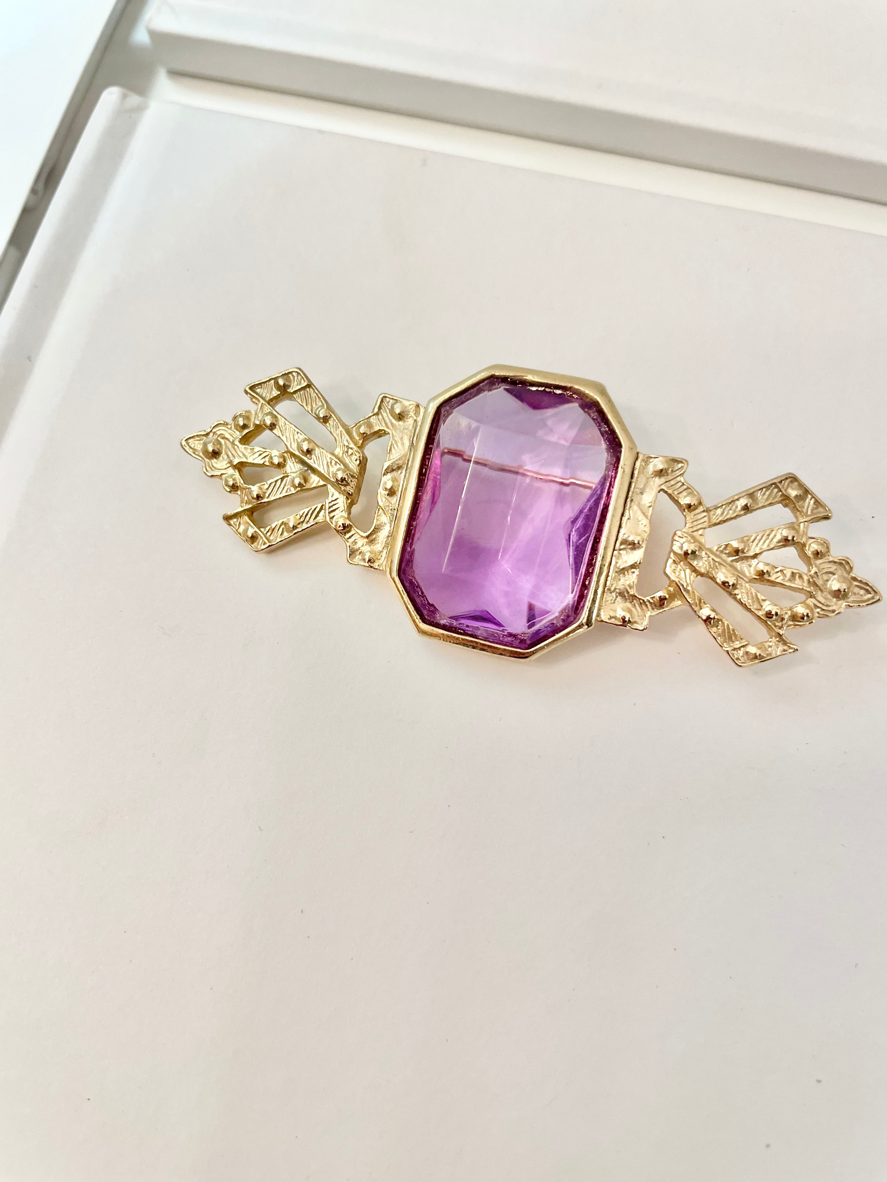 A truly beautiful 1980's brooch... so divine, and heavenly color!