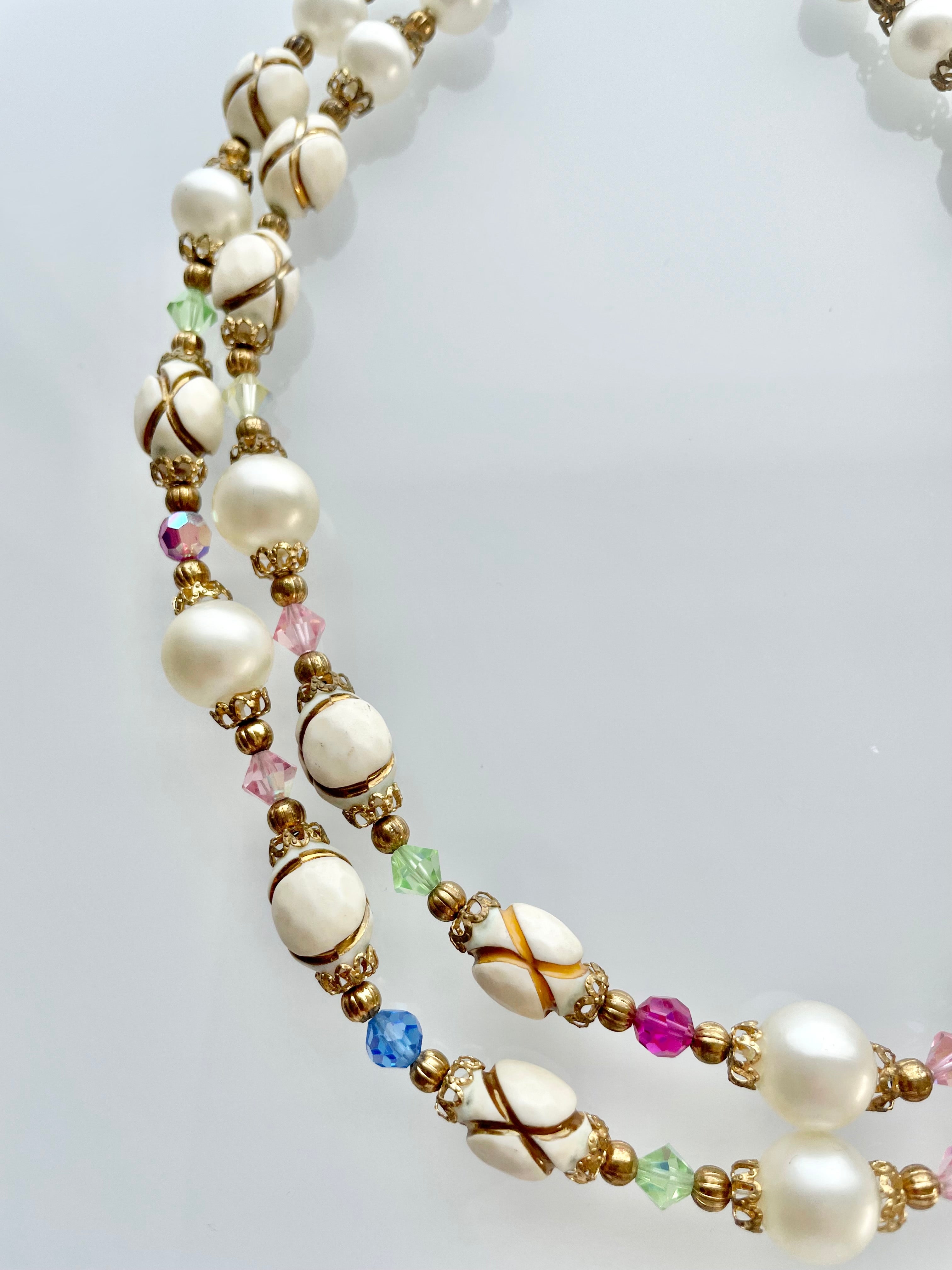 Isn't she charming... this lady loves a classic pearl necklace with a twist! Truly lovely....
