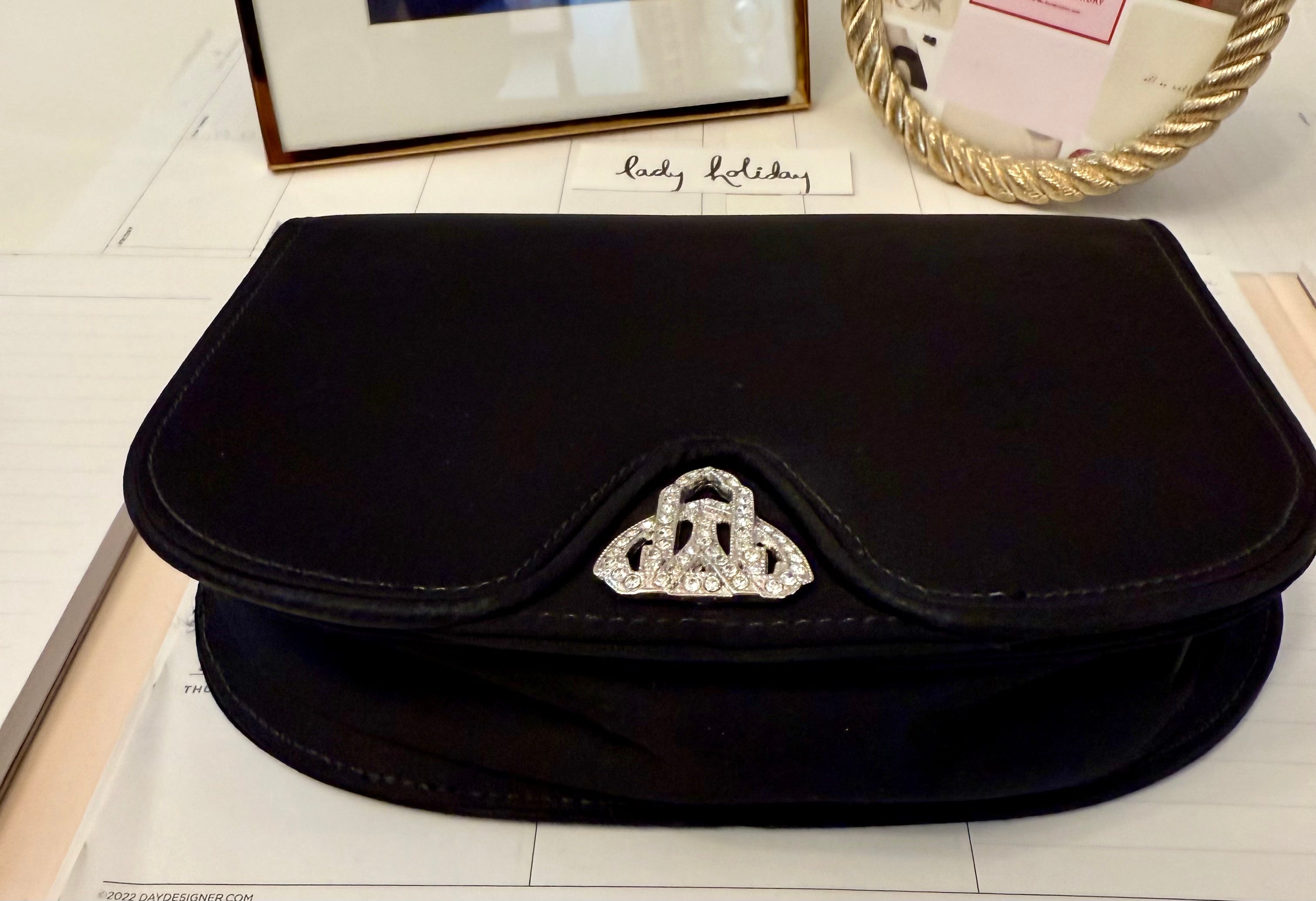 The most divine Anne Klein satin evening bag....so darling