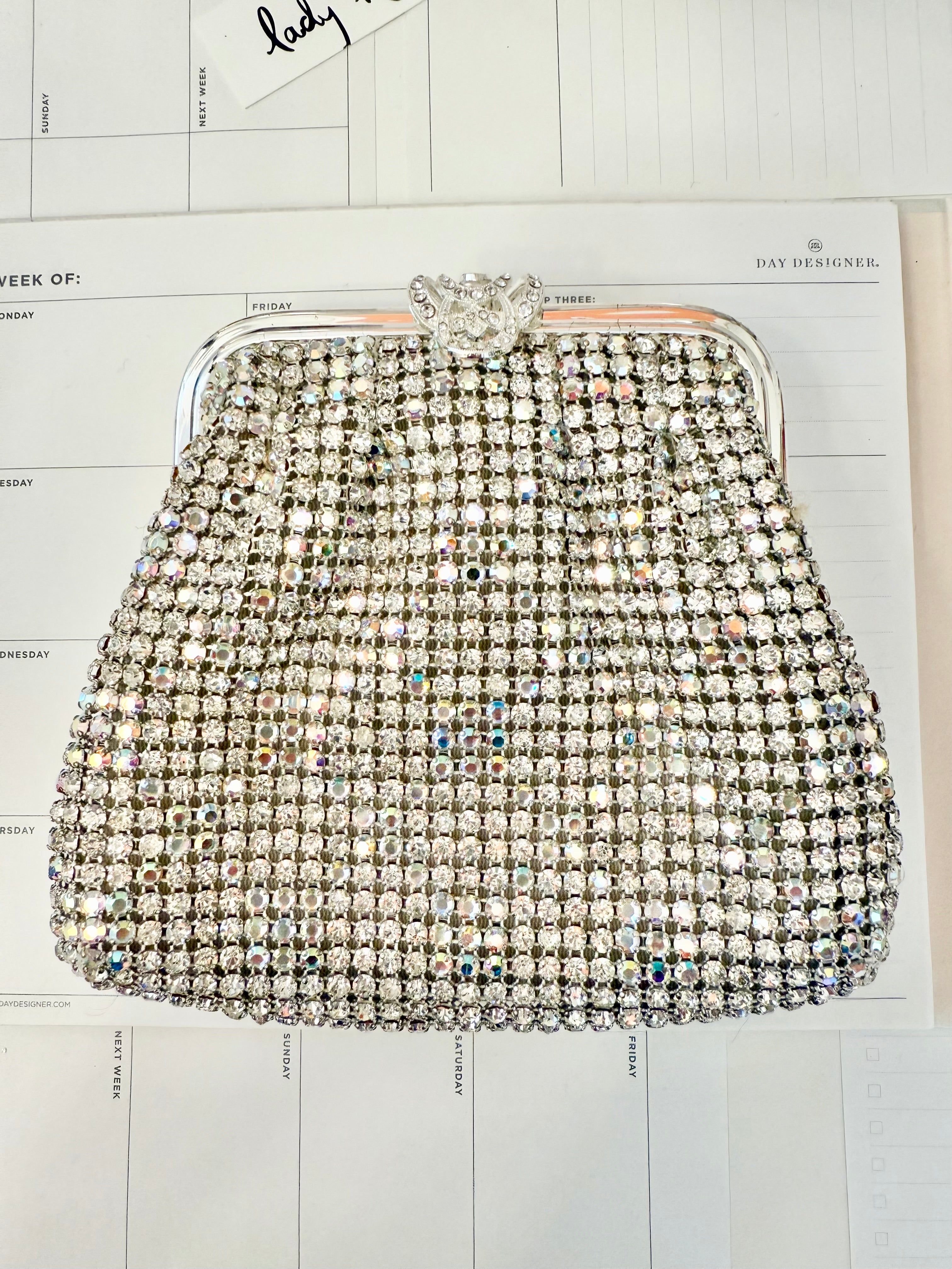 The most divine dressy evening bag that shimmers like diamonds...