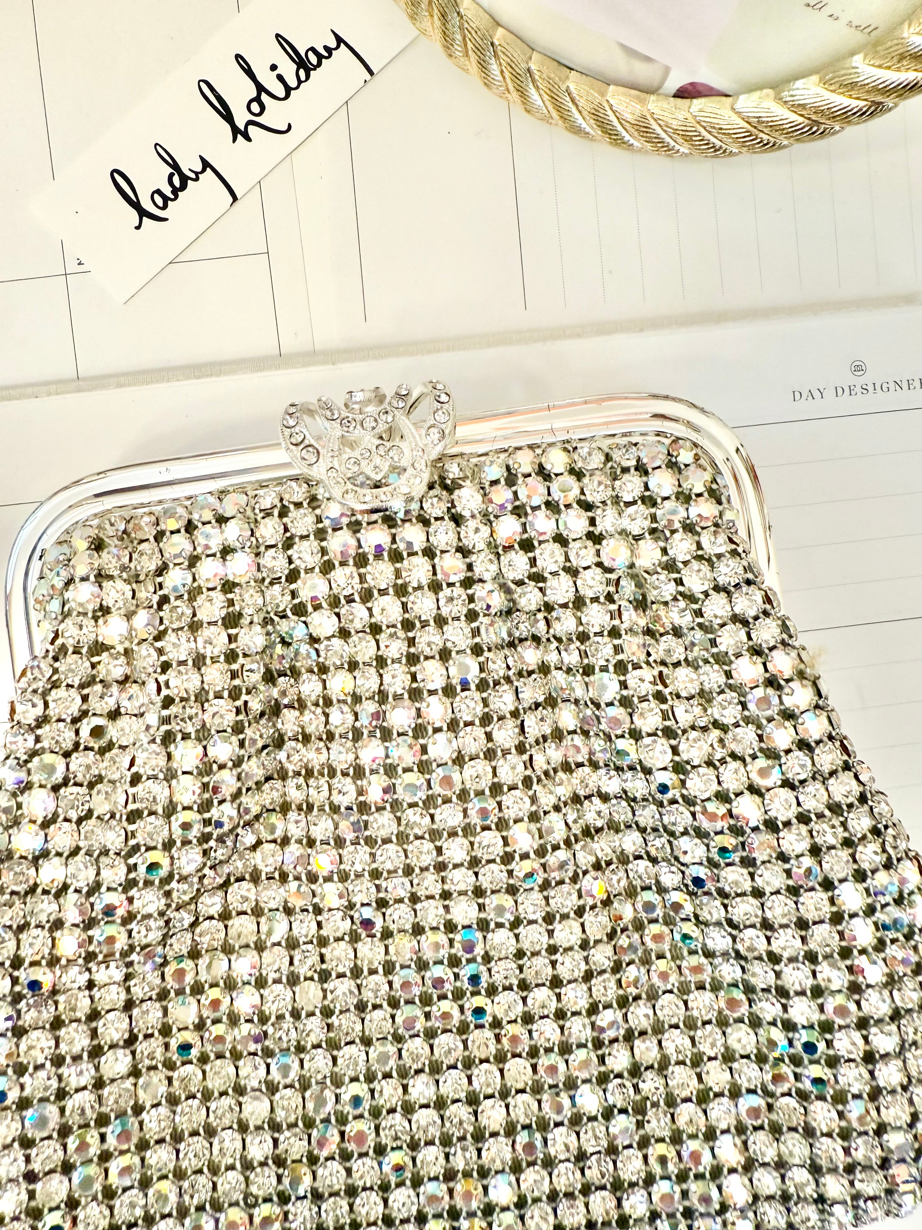 The most divine dressy evening bag that shimmers like diamonds...