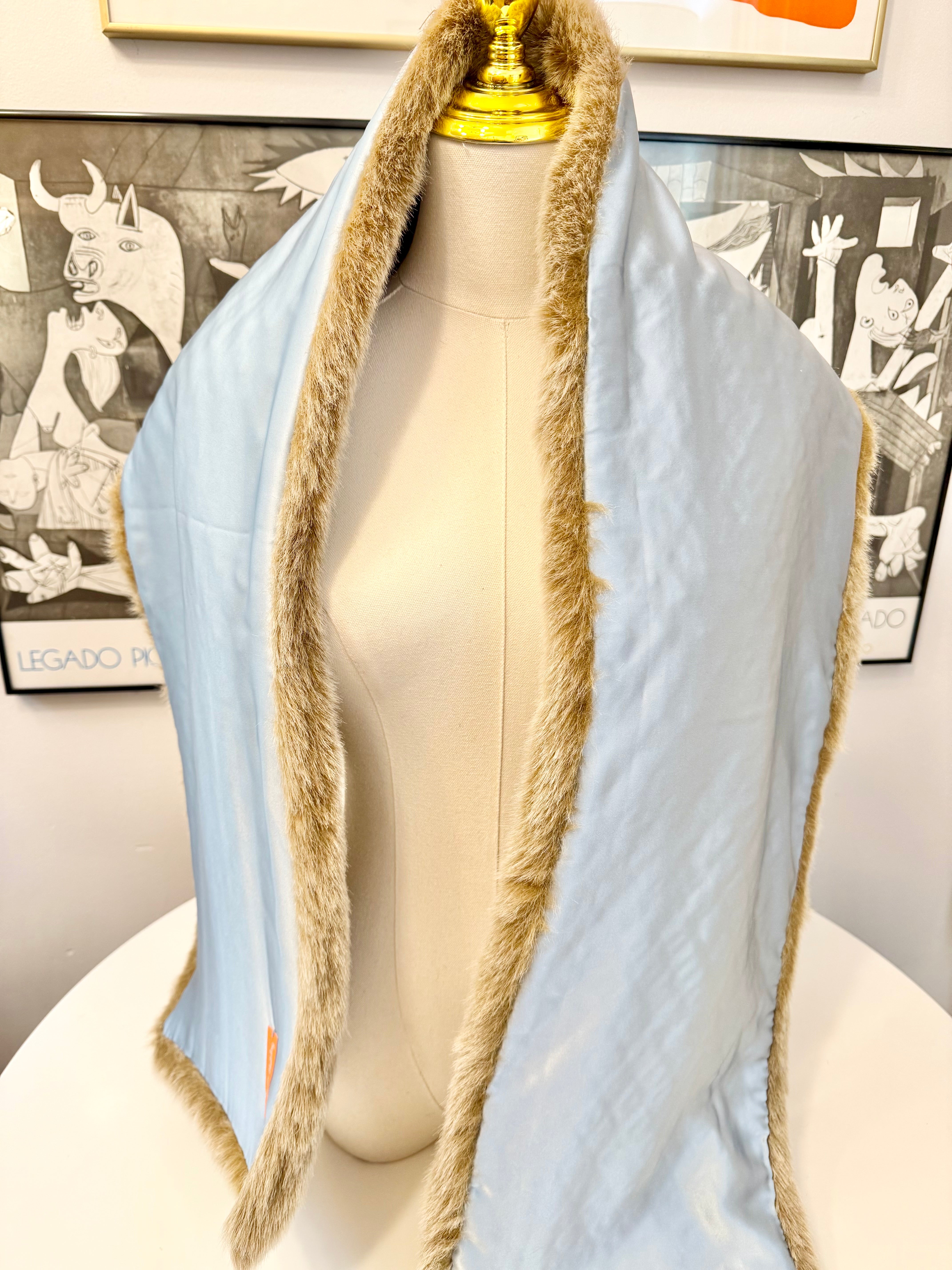 The most divine faux fur opera shawl.... so classy