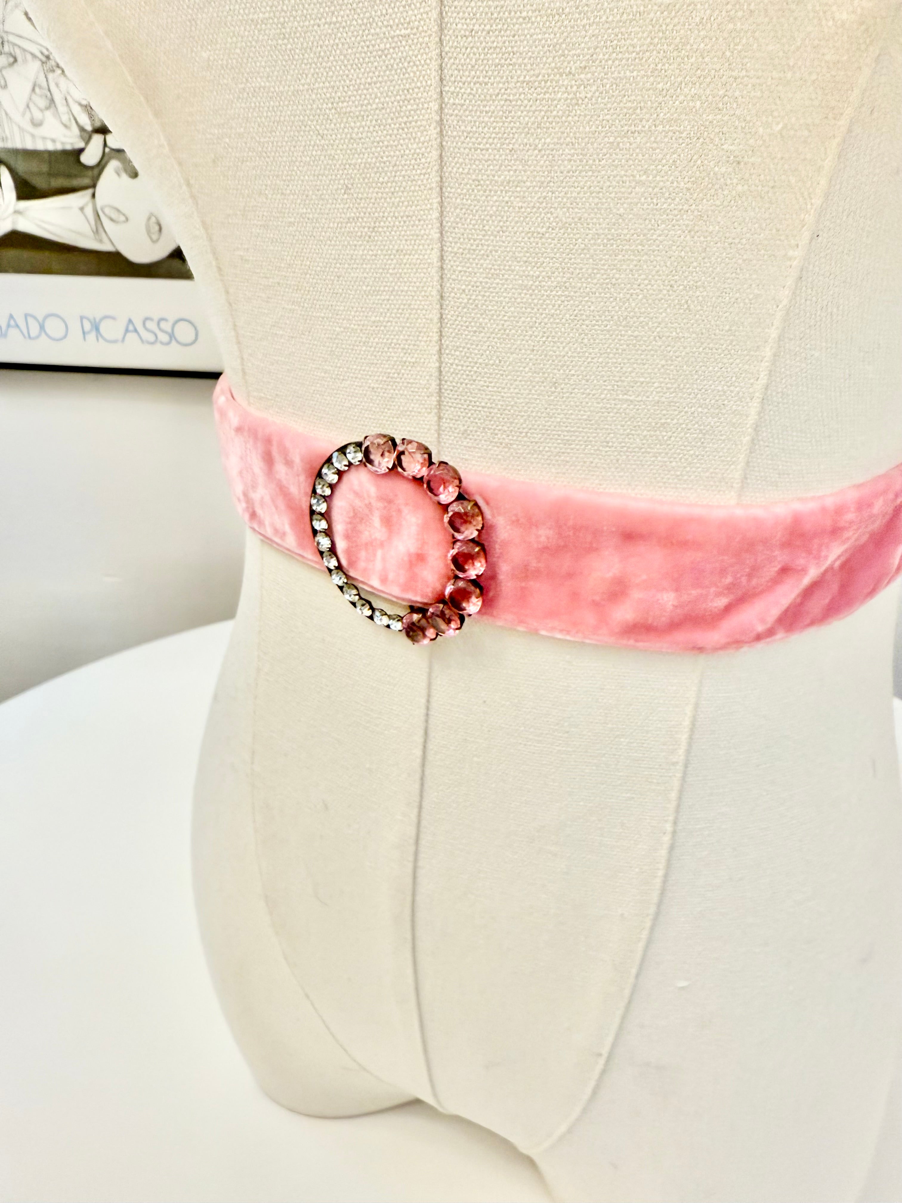 The most darling 1930's dress belt...soft pink that will make any lady blush.