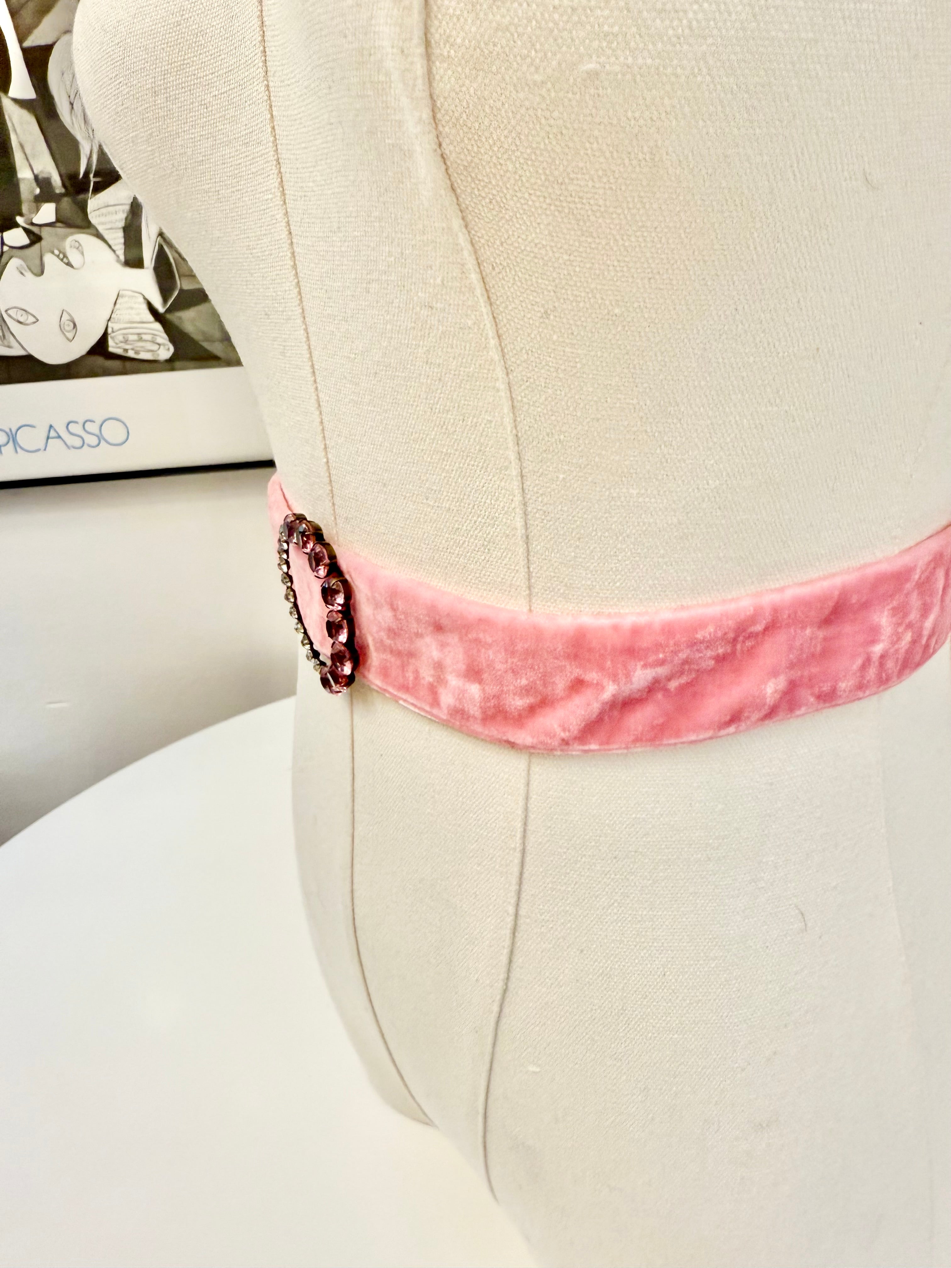 The most darling 1930's dress belt...soft pink that will make any lady blush.