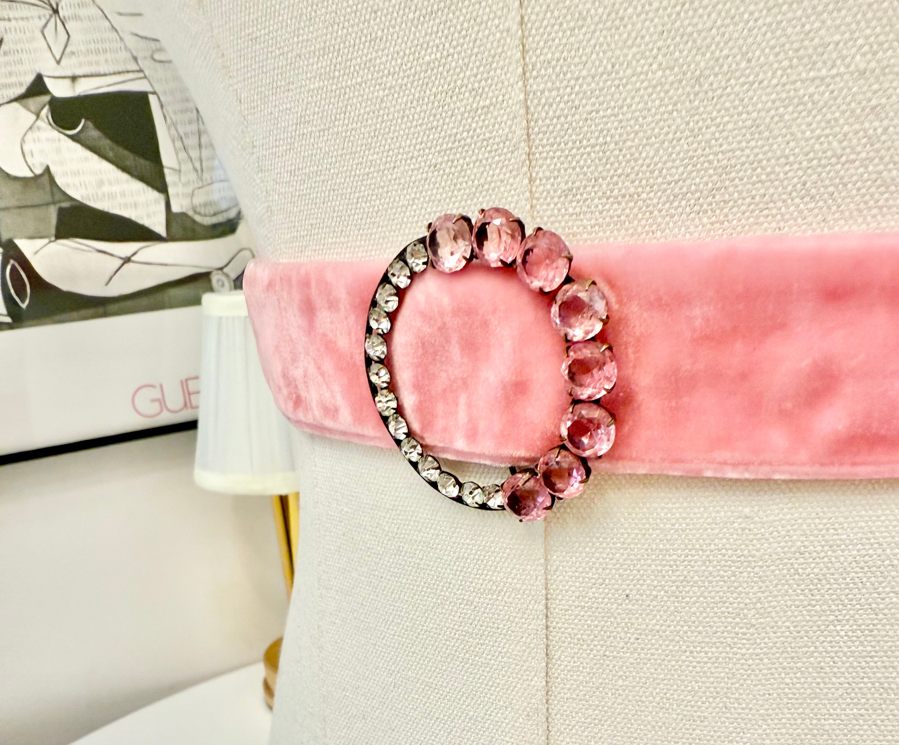 The most darling 1930's dress belt...soft pink that will make any lady blush.