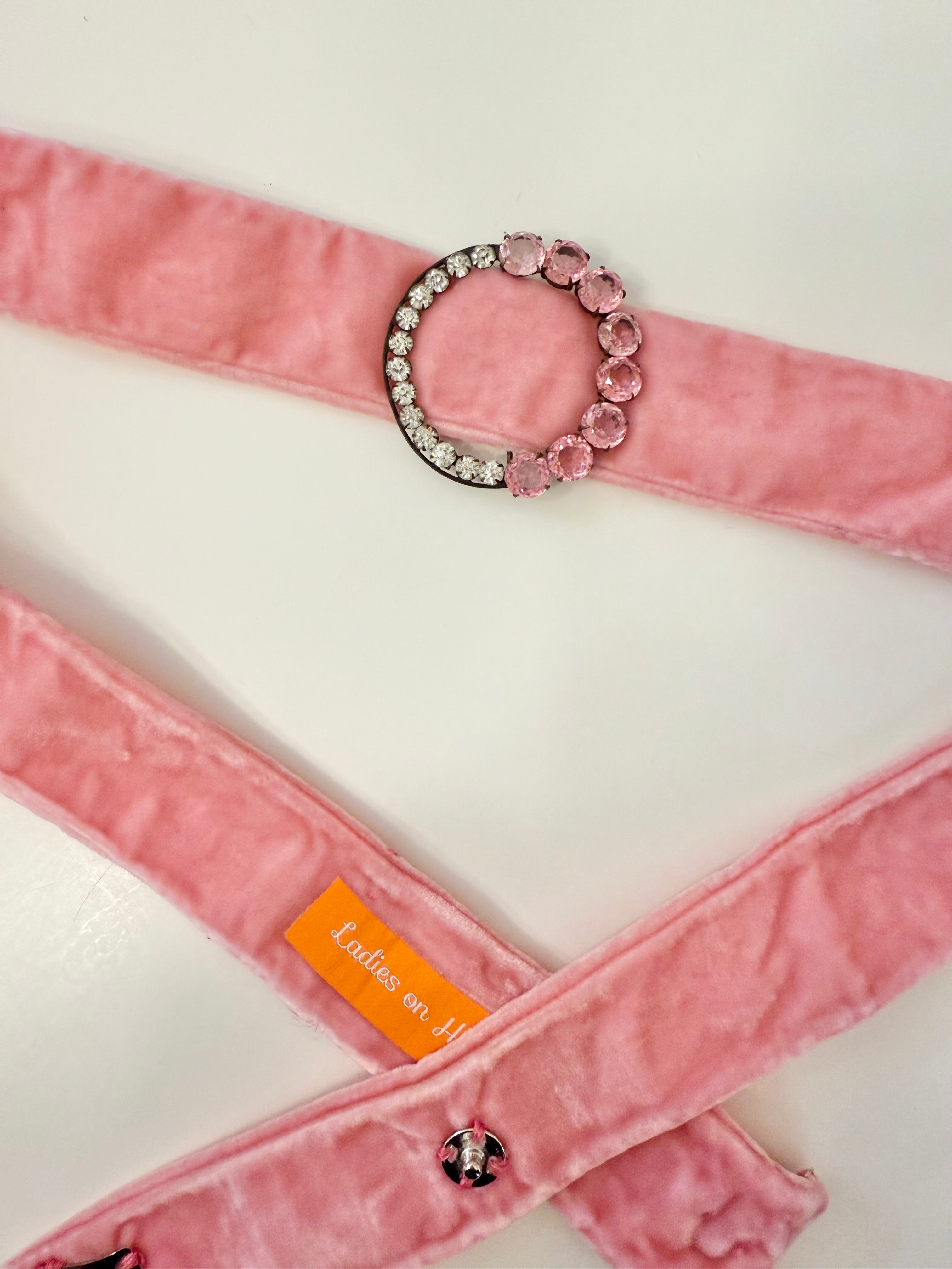 The most darling 1930's dress belt...soft pink that will make any lady blush.