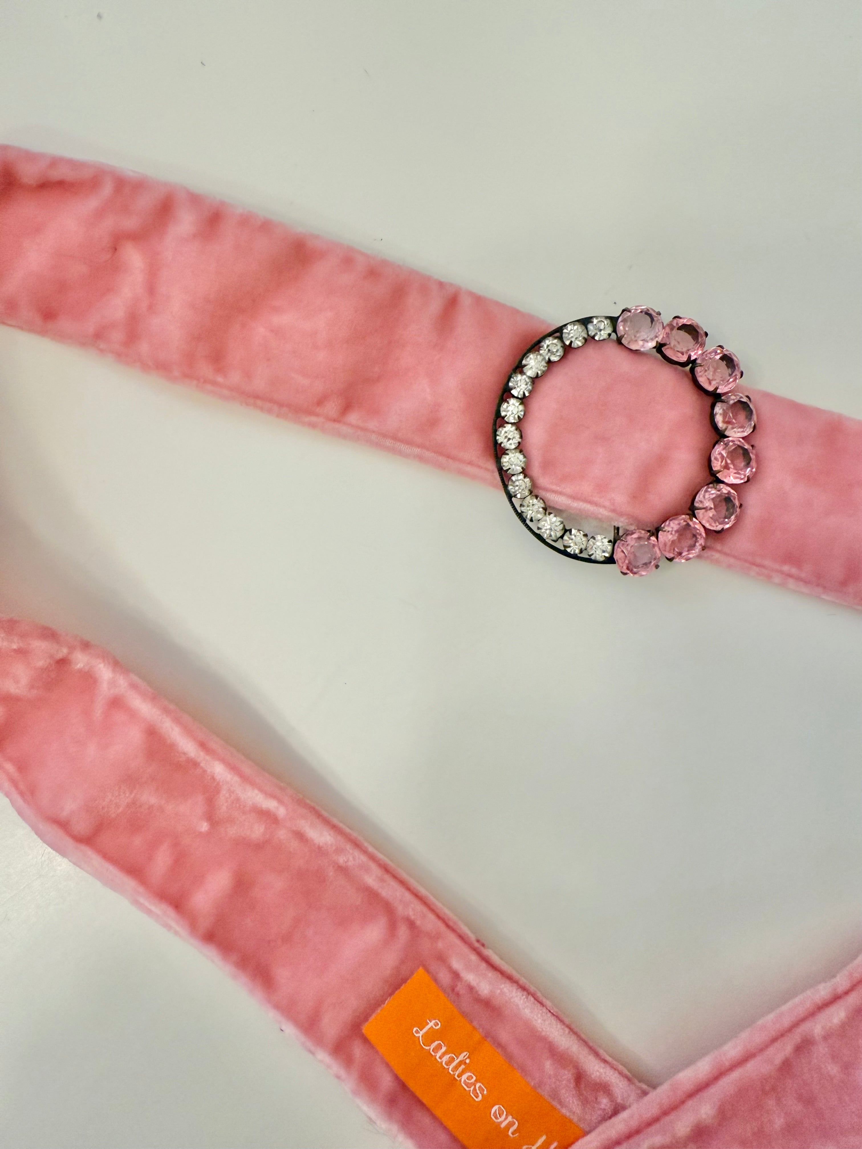 The most darling 1930's dress belt...soft pink that will make any lady blush.