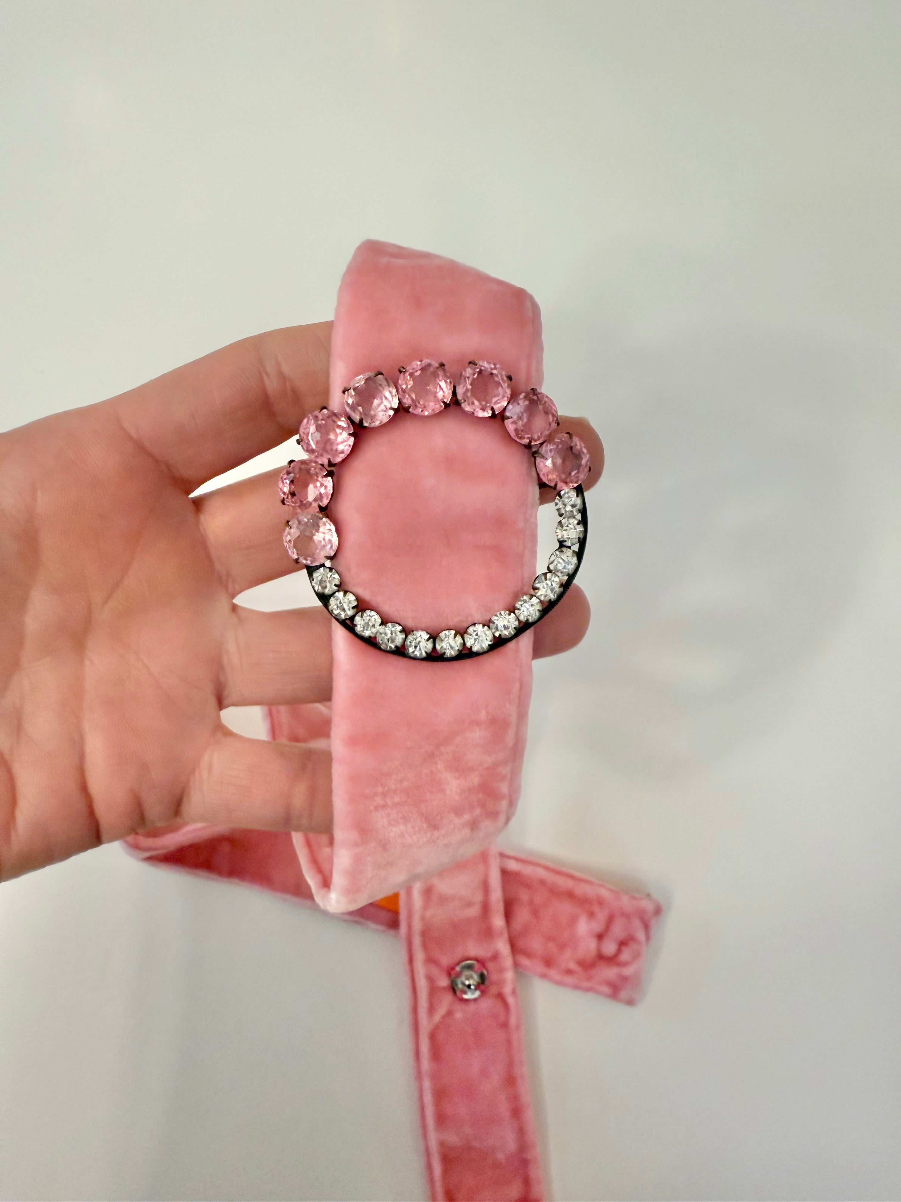 The most darling 1930's dress belt...soft pink that will make any lady blush.