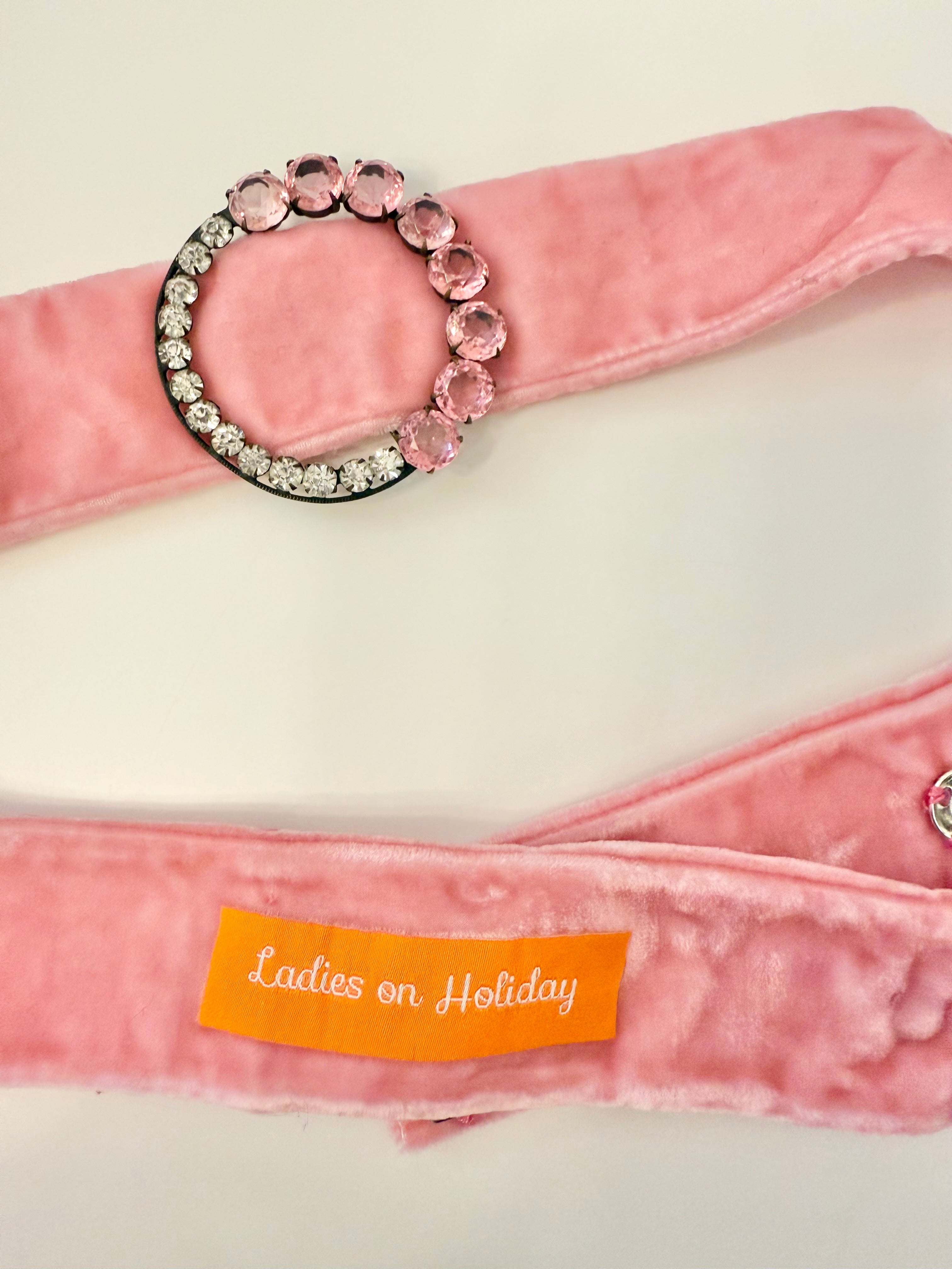 The most darling 1930's dress belt...soft pink that will make any lady blush.